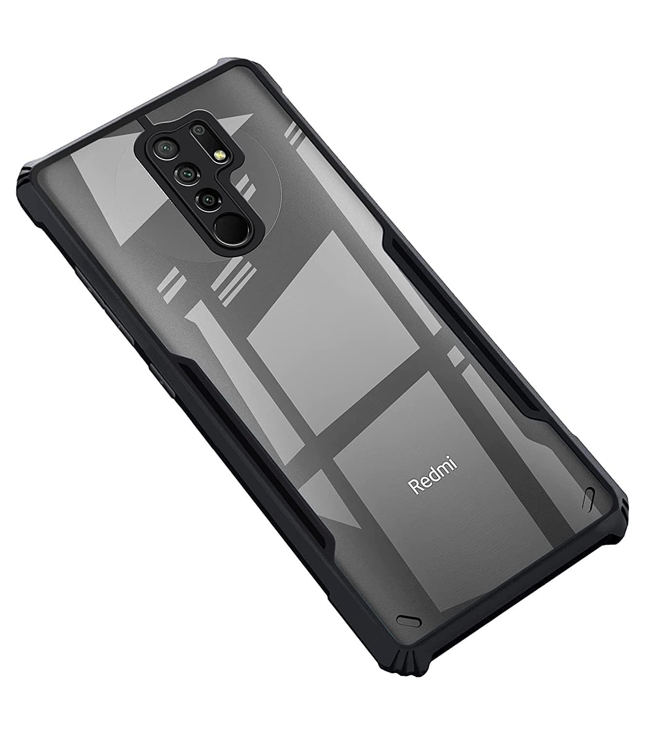 Case Back Cover for Redmi 9 Prime Shockproof Bumper Crystal Clear | 360 Degree Protection TPU+PC | Camera Protection | Acrylic Transparent Eagle Cover for Redmi 9 Prime