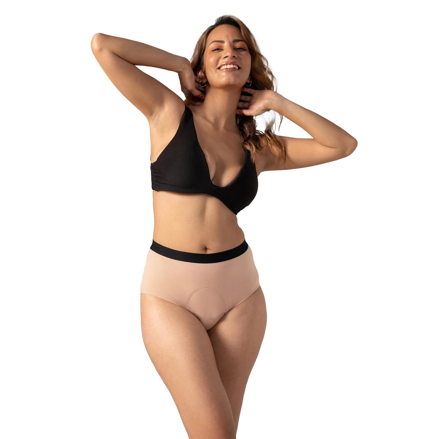 Mahina Cotton Period Panty for Girls & Women – Beige, No Pads Required, High-Waist, Reusable, Leakproof, No Rashes Mahina Cotton Period Panty for Girls & Women – Beige, No Pads Required, High-Waist, Reusable, Leakproof, No Rashes