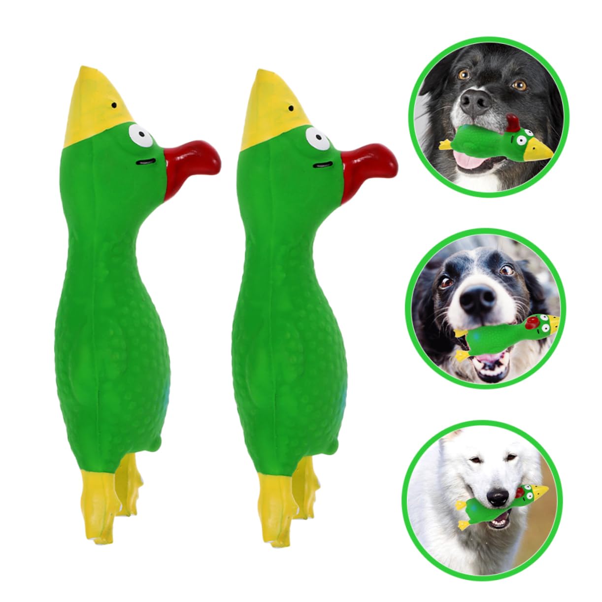 Mipcase Lot De 5 Jouets Interactifs À Mordre pour Animaux De Compagnie Jouets Couineurs pour Chiens Jouets De Dentition en Latex pour Chiots Jouets Sûrs Et Doux pour Chiens 2 Pièces X 5