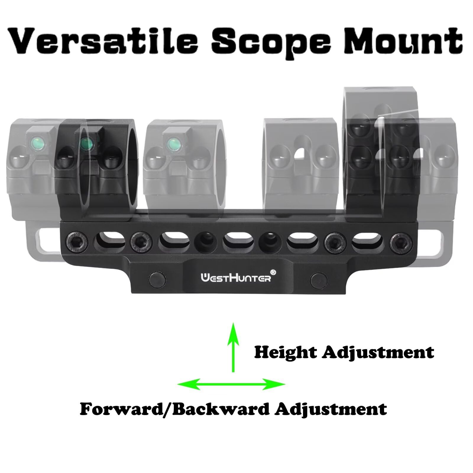 WestHunter Optics Precision WH304 Dovetail Scope Mount, Exclusiva para Competencias Deportivas | Brown