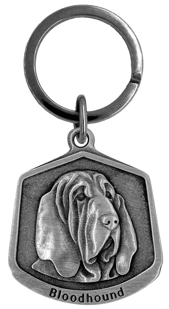Hampshire Pewter Bloodhound Dog Keychain
