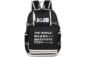 Jojo's Bizarre Adventure School Backpack with USB Charging Port