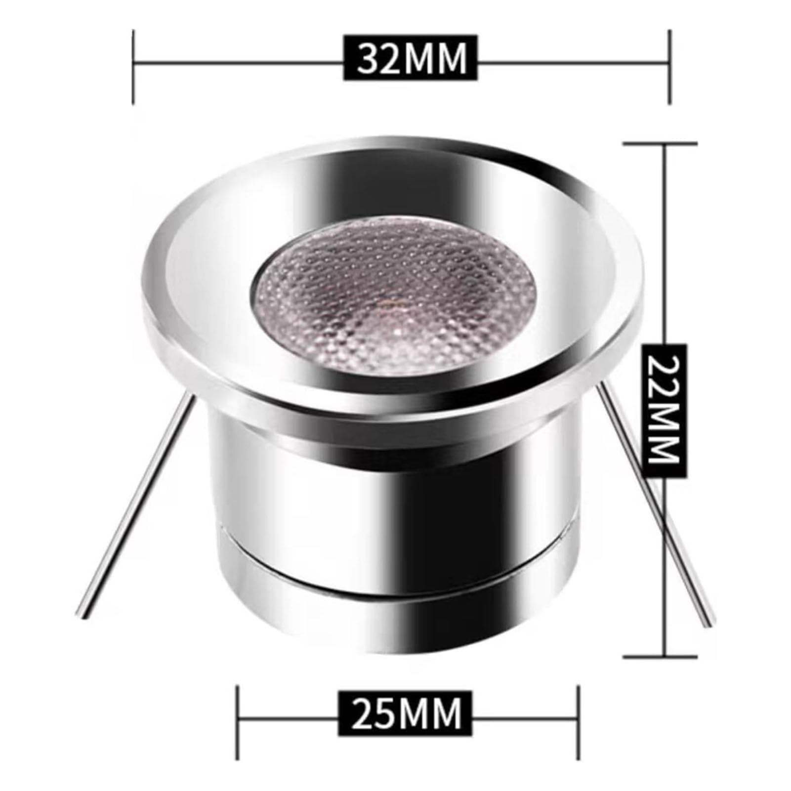 8 Piezas Foco De Luz LED - Mini Foco LED, Luz De Techo Y Pared De Fondo Oculta De 12V CC, Luz Empotrada Para Escaleras Resistente Al Agua IP65, Para Vitrinas Armarios(Neutral White 4000k)