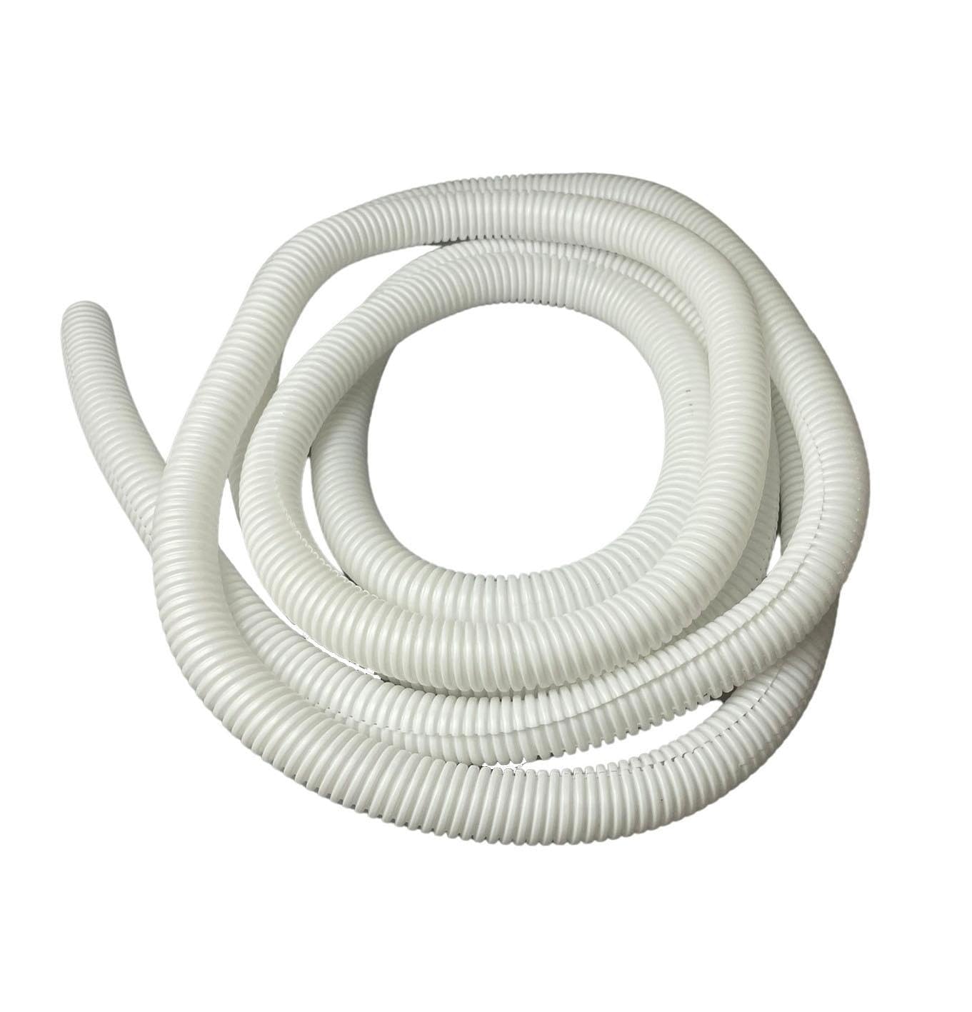 On1shelf White Conduit Split Plastic Flexible Cable Tidy Solution Tube Trunking 19.5Mm - 2M