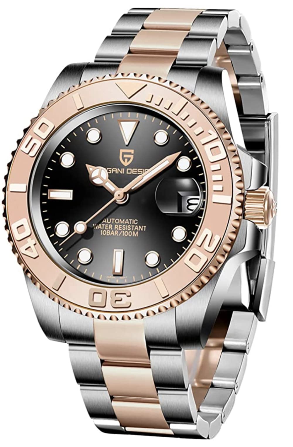 Pagani Design PD-1651 40mm Mens Automatic Waterproof Mechanical Watch with (Japanese NH-35 Movement) Yacht-Master Hommage (B09ZQRWTLN) Amazon Price History, Amazon Price Tracker