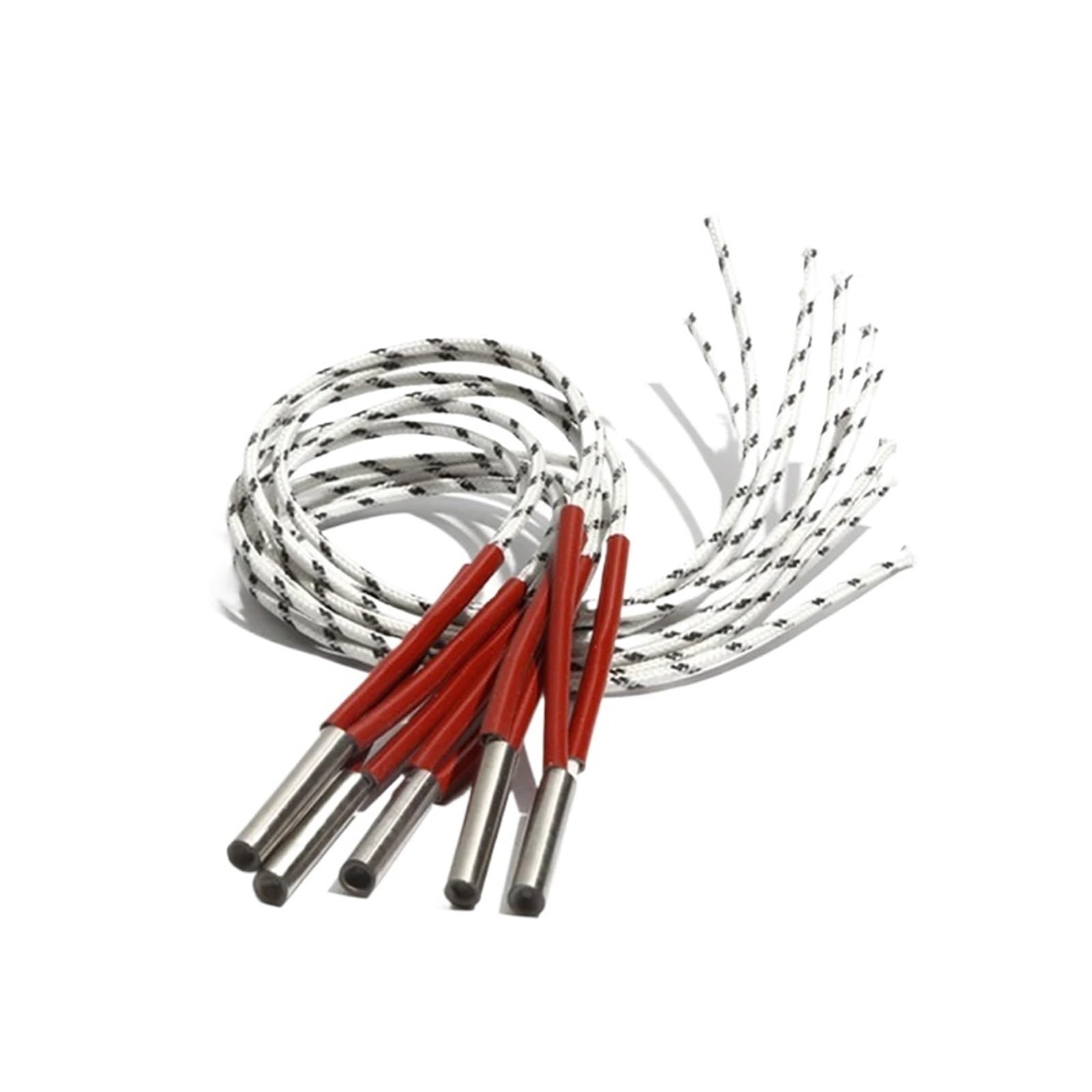 Podgrzewacz do kartridżów, 5 wkładów grzewczych o wysokiej gęstości, pojedyncze, 7 mm x 50-60 mm, stal nierdzewna 316SUS, 110 V/220 V/380 V (220 V, 140 W, 7 x 50 mm (DxL))