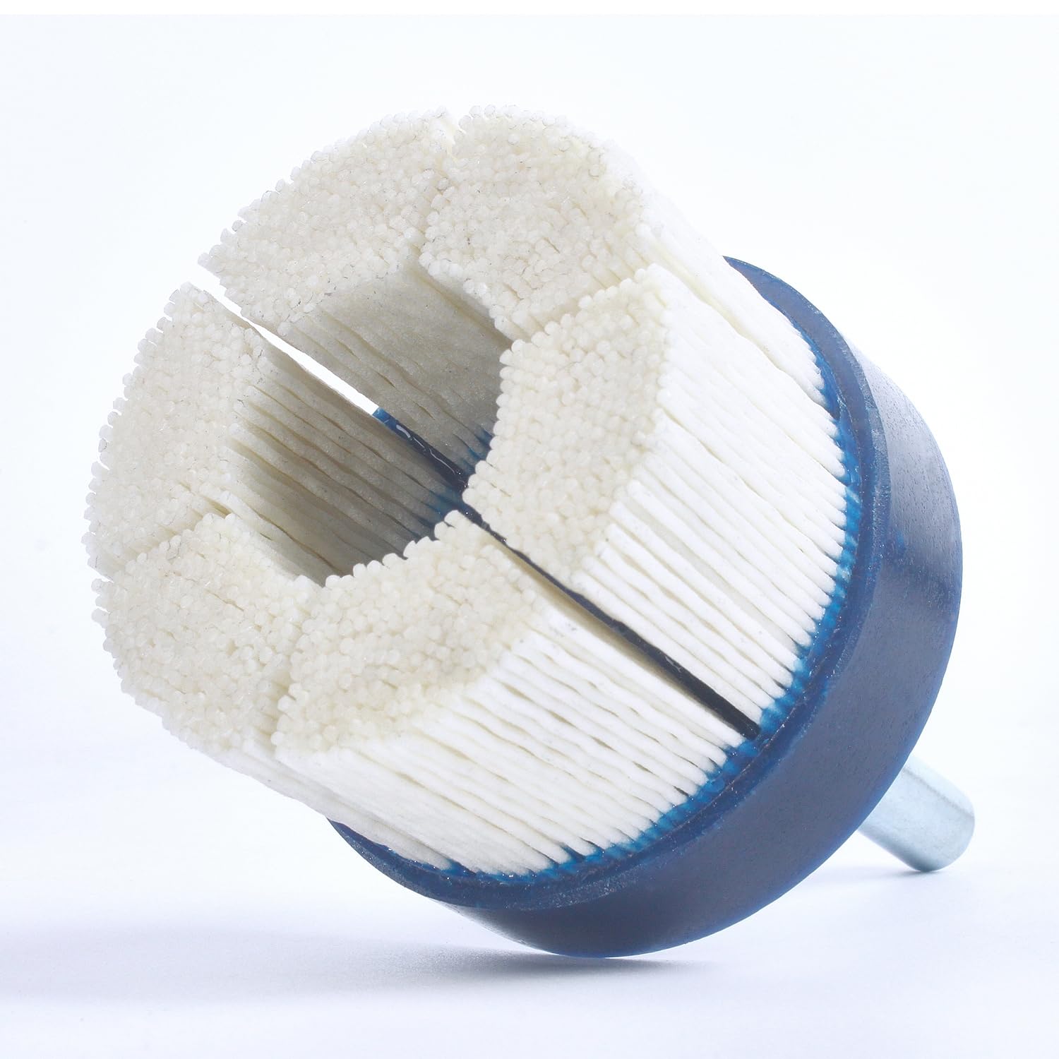 Garhgi Abrasive Nylon Disc Brushes 240Grit 63MM Diameter, Ceramic Bristles Disc for Surface Deburring Finishing on Aluminum, Metals, Copper, Bronze, Brass, Stainless Steel