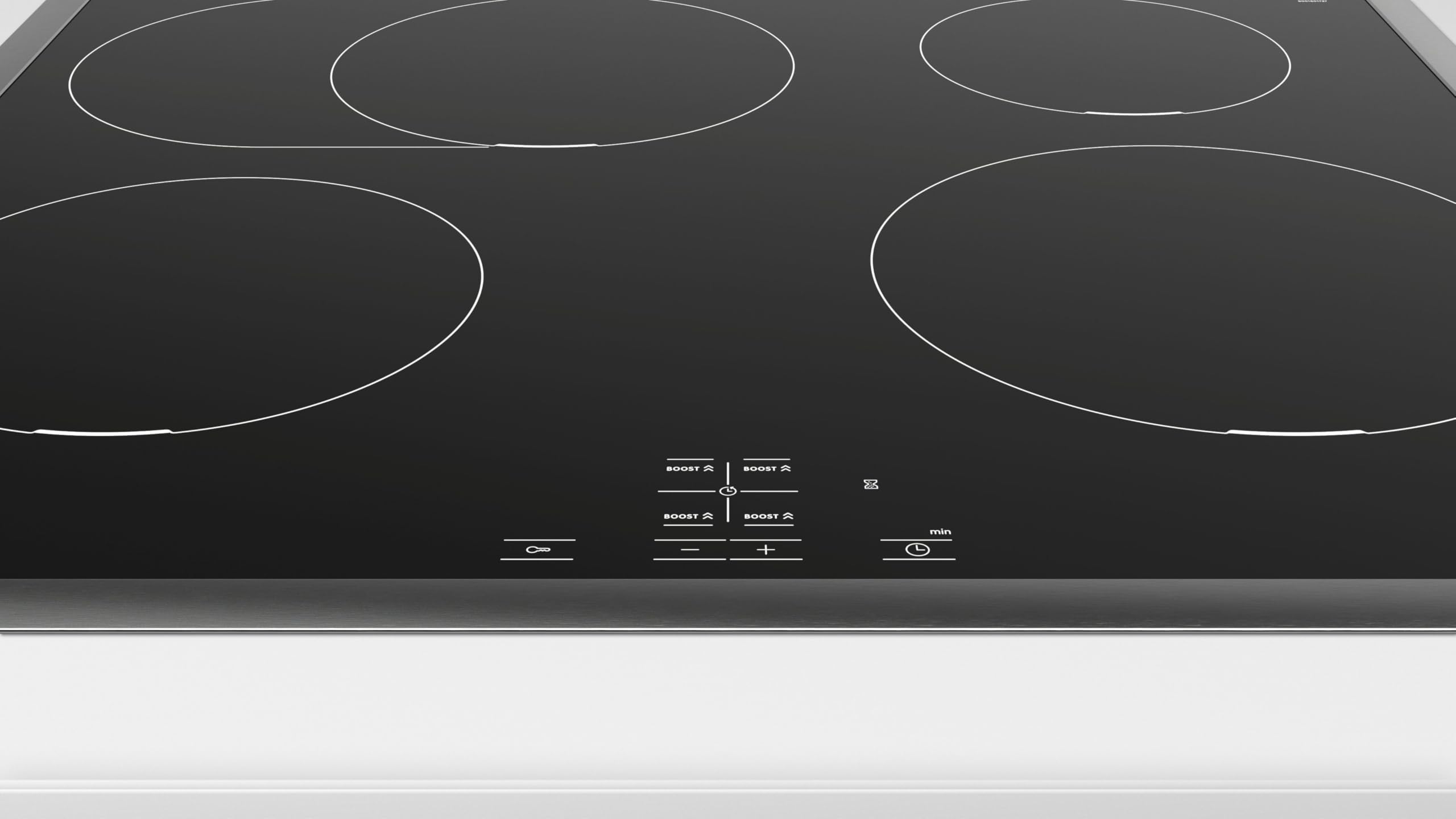 Bosch HND415LS62 Einbauherd-Set Serie 4 60x60 cm 3D Heißluft LED Display Induktionskochfeld Edelstahlrahmen