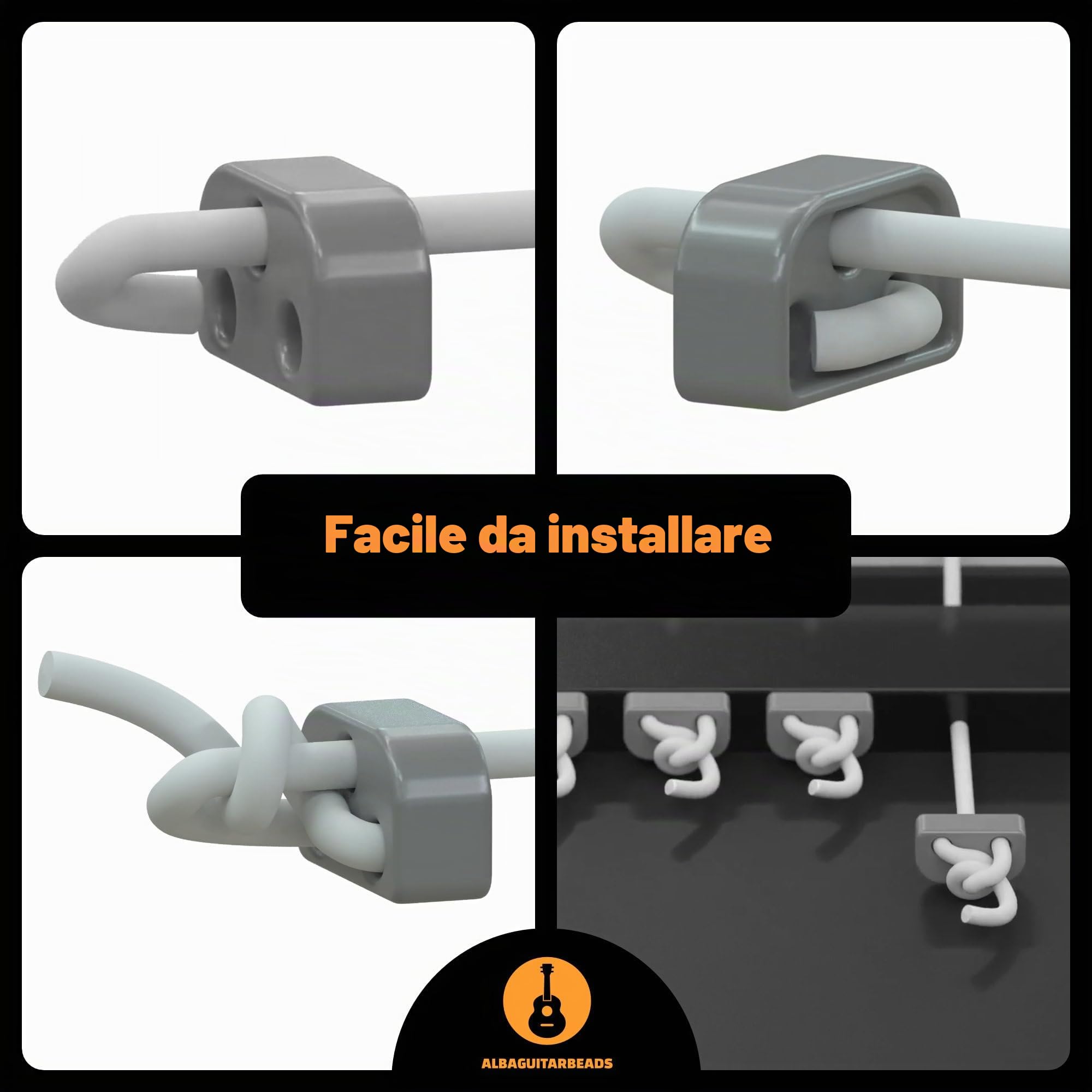 in Metallo Dorato per Chitarra, Ukulele, Mandolino per Corde di Nylon per Chitarra Acustica/Elettrica