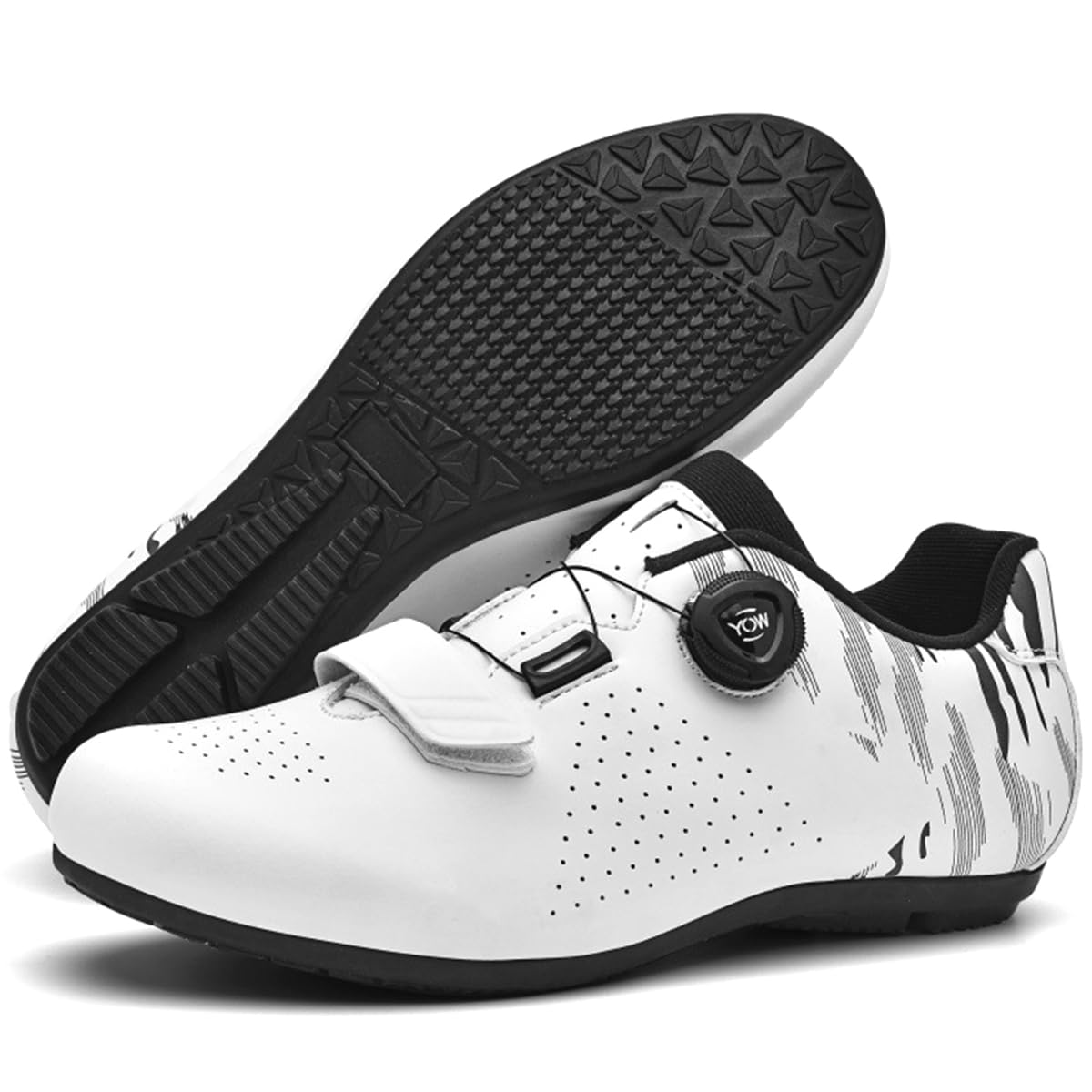 Zapatillas Ciclismo Sin Calas Hombre Mujer con Suela de Goma | Ligeros Respirables Antideslizantes para Deportes al Aire Libre