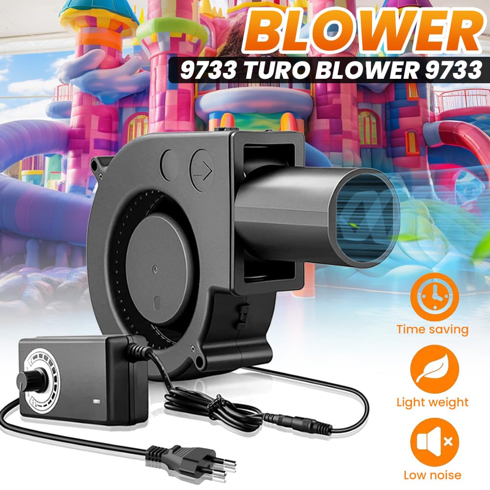 WIYETY Ventilateur Radial 12 V : Ventilateur Radial Avec Régulateur De