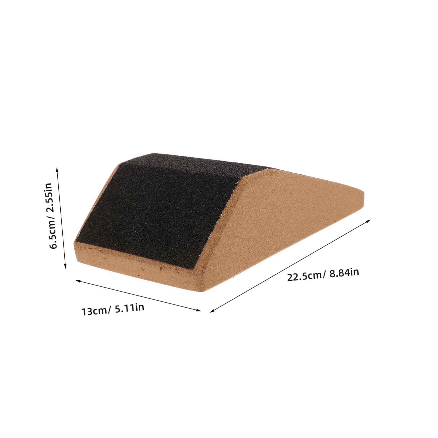 Bloque de Yoga de Corcho para Fitness, Antideslizante | Rampa Inclinada para Pantorrilla, Uso en Interior, Resistente Compresión, Fácil de Guardar y Llevar