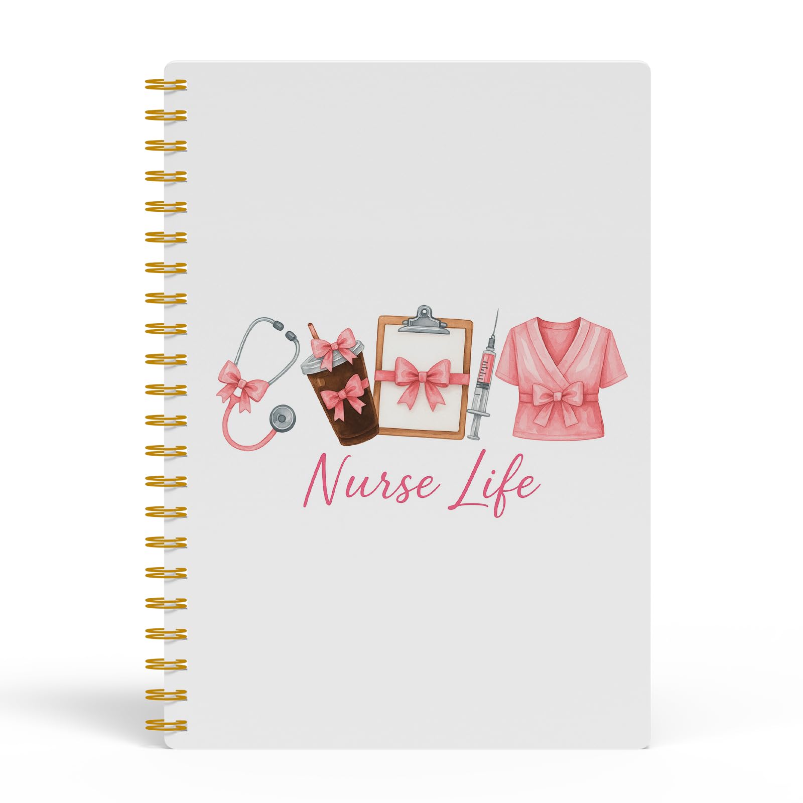 Carnet d'infirmière à spirale avec reliure plate pour notes de garde - 7