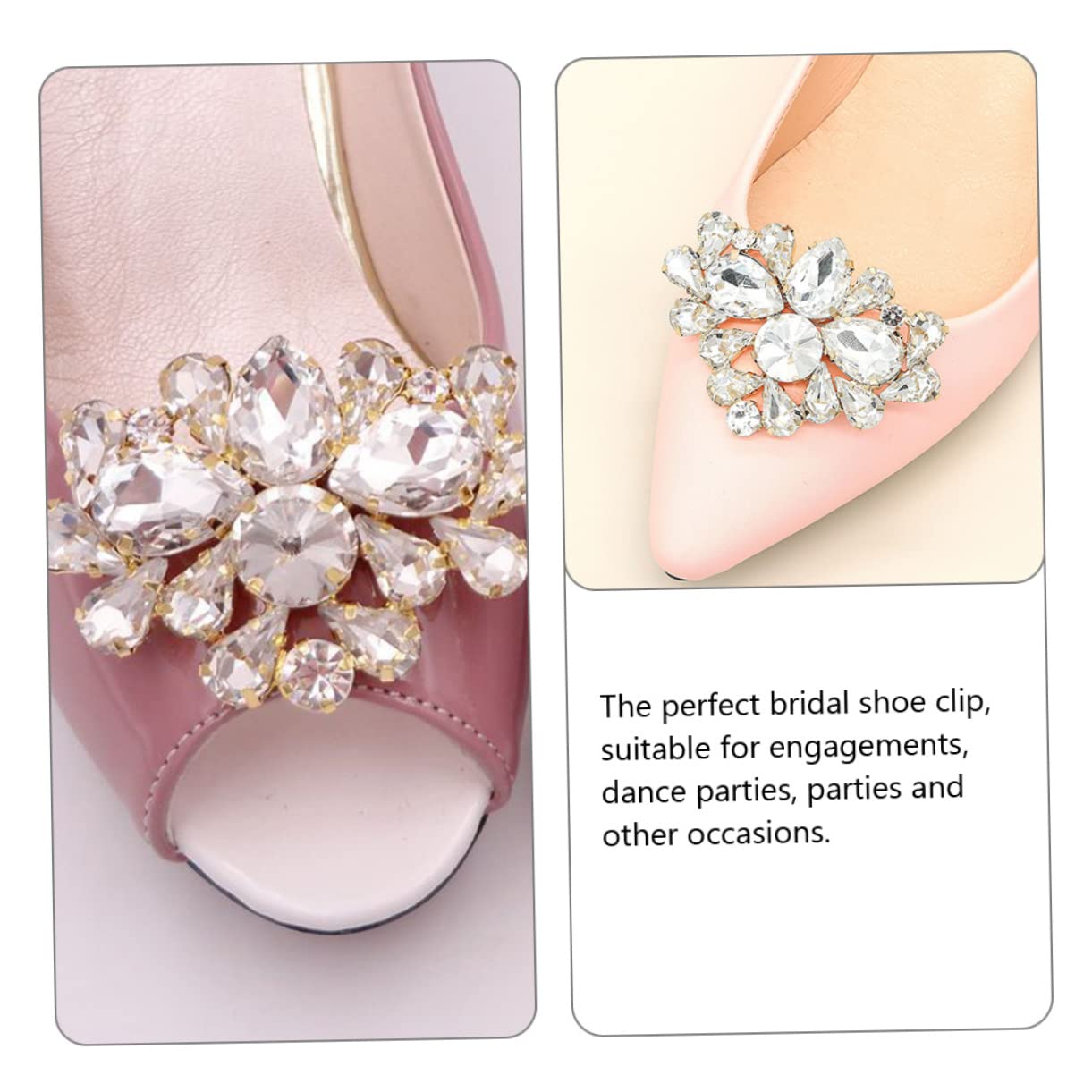 GALPADA 10pezzi Decorativi Accessori Scarpe Fibbia Per Scarpe Charm Per Matrimonio Per Cerimonie e Speciali
