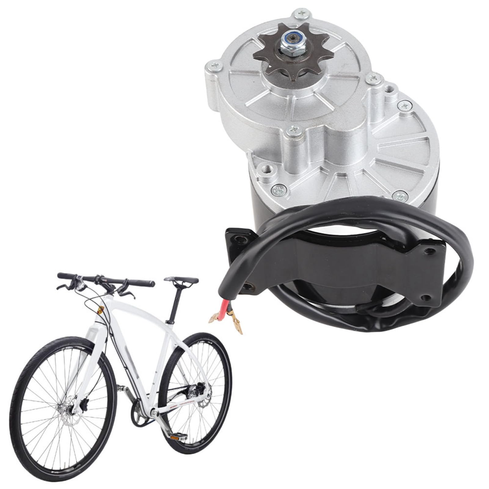 Gear Reduction Electric Motor 24V 350W High Power Brush DC Motor for Electric Scooter Aluminum Material