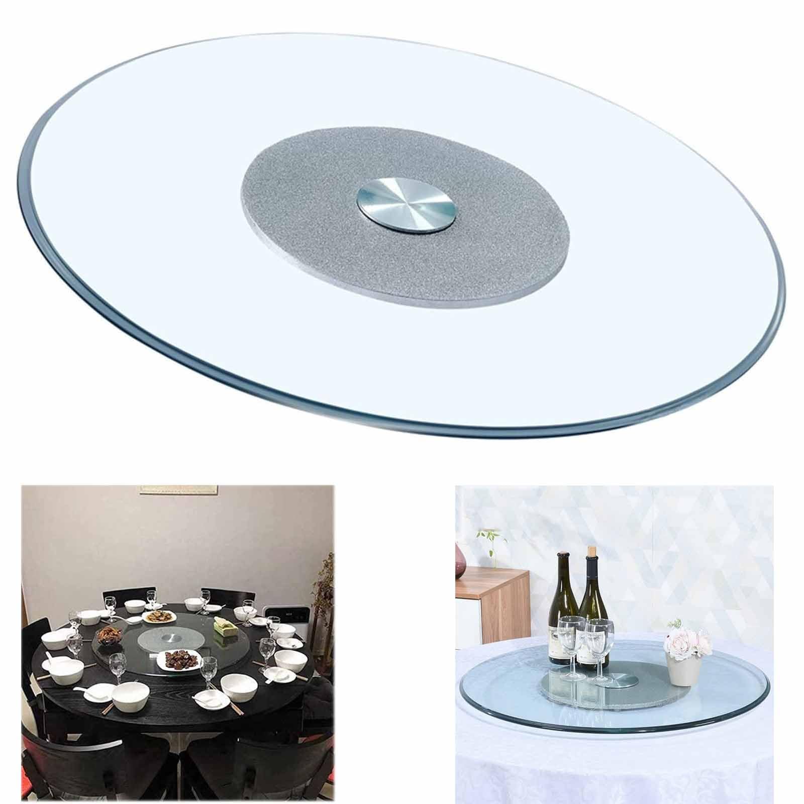 Verre pour plateau de table tournant grand format et service alimentaire