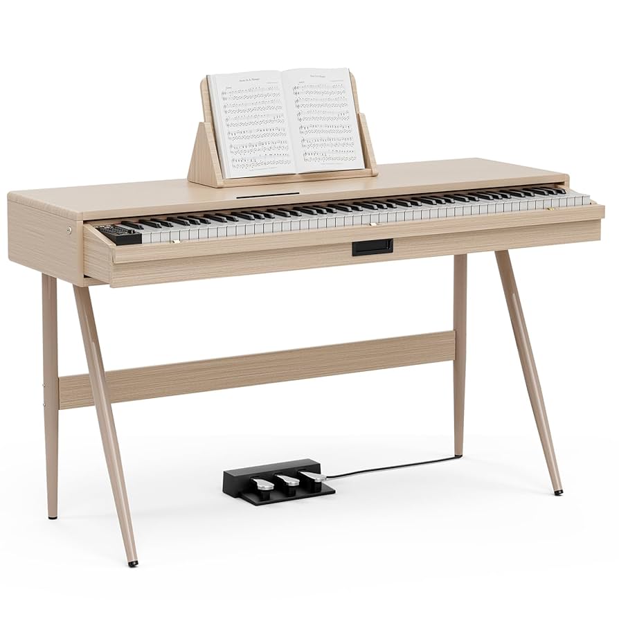 鍵盤楽器 amomo Amazon.com: UMOMO 88 Key Weighted Digital Piano, Both Desk