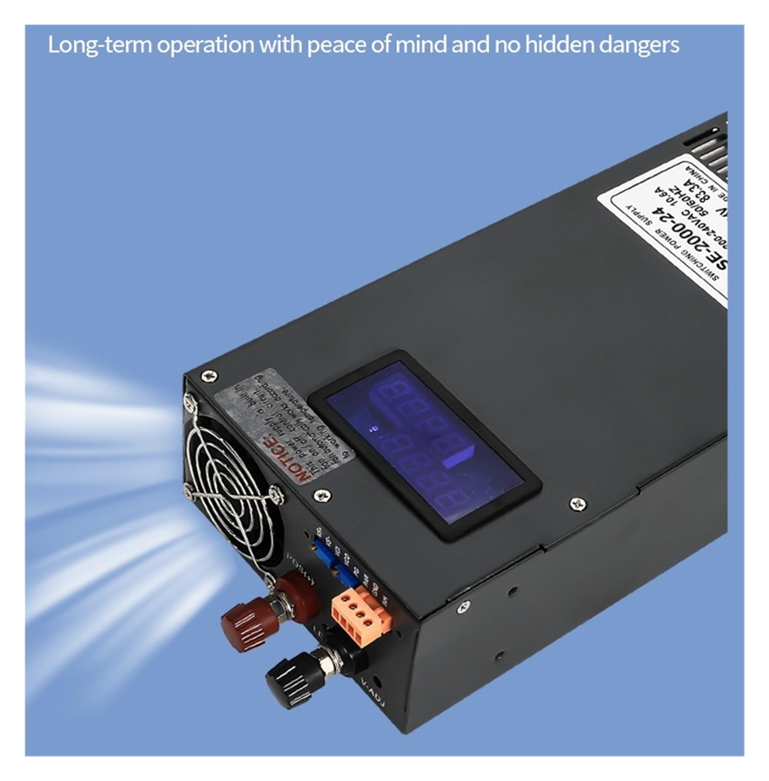 Regulowany zasilacz impulsowy o mocy 2000 W DC, od 0 do 15 V do 400 V