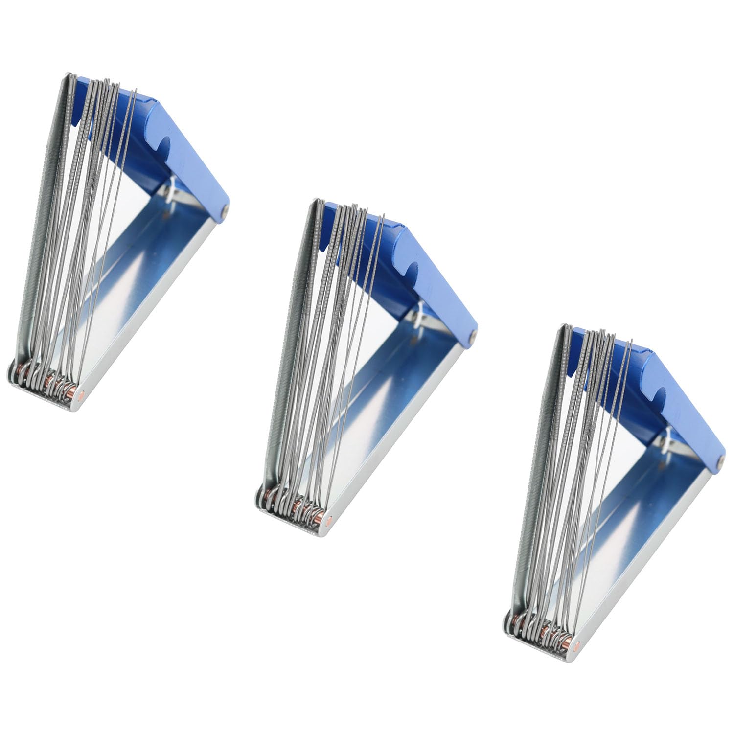 TAODAN 3Sets Stainless Steel Thru Needle 12 Wire Set with Flat File Aluminum Box Cutting Tip Thru Needle Welding Nozzle Cleaner For Engine Carburetor