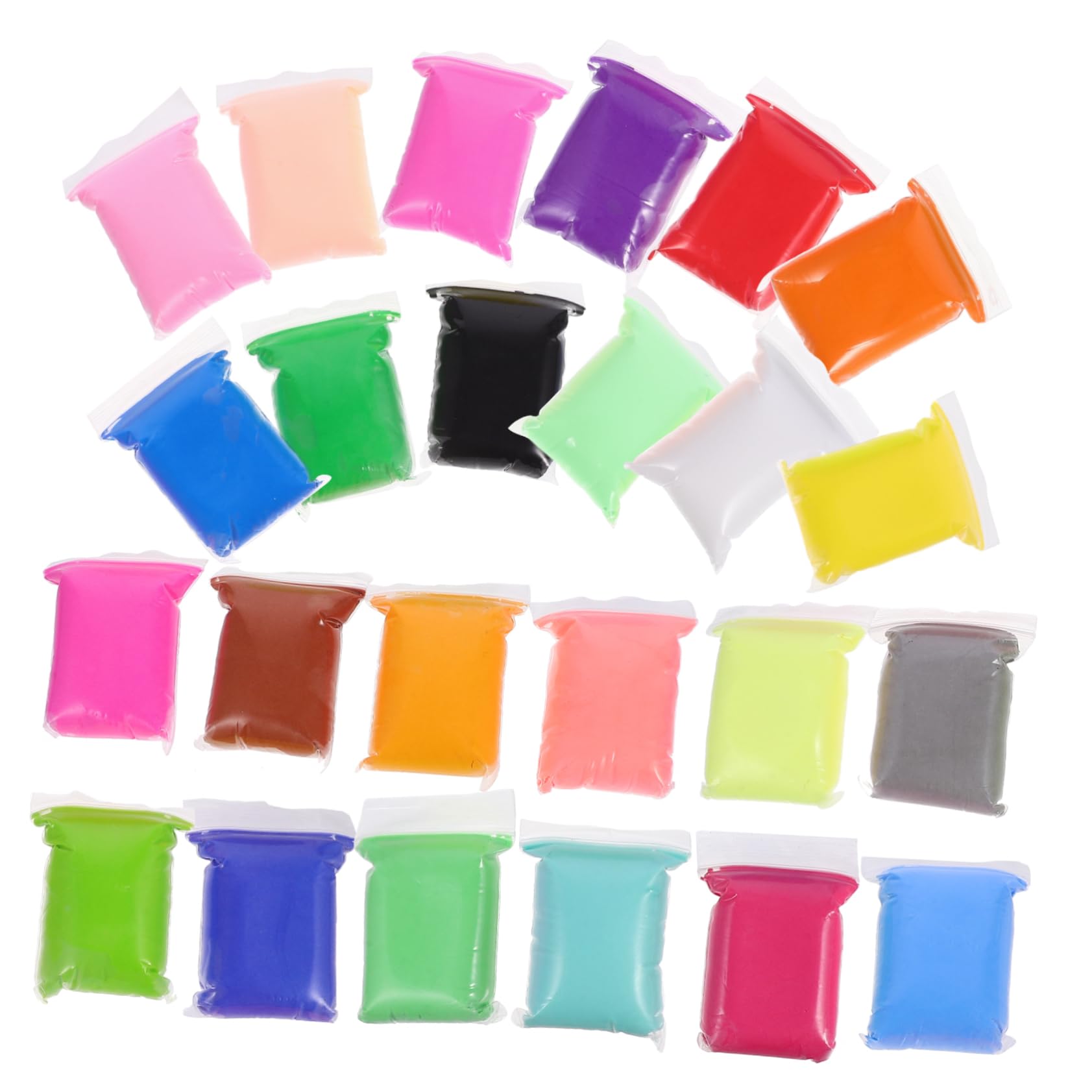 HEMOTON 120 paquetes Kit de Arcilla para Manualidades DIY con Colores Moldeable Ligera y para Creatividad y Artísticos