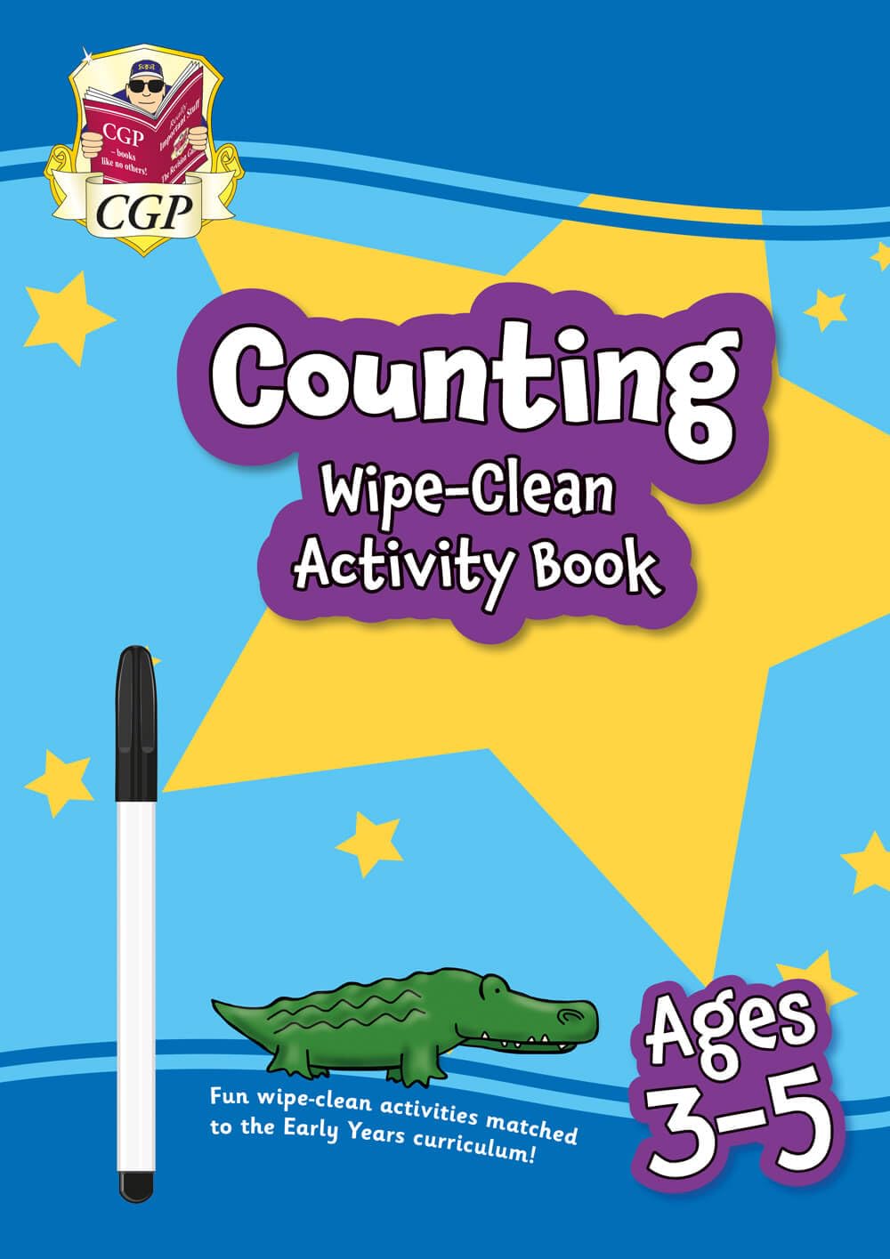 New Counting WipeClean Activity Book for Ages 35 with pen by CGP Books