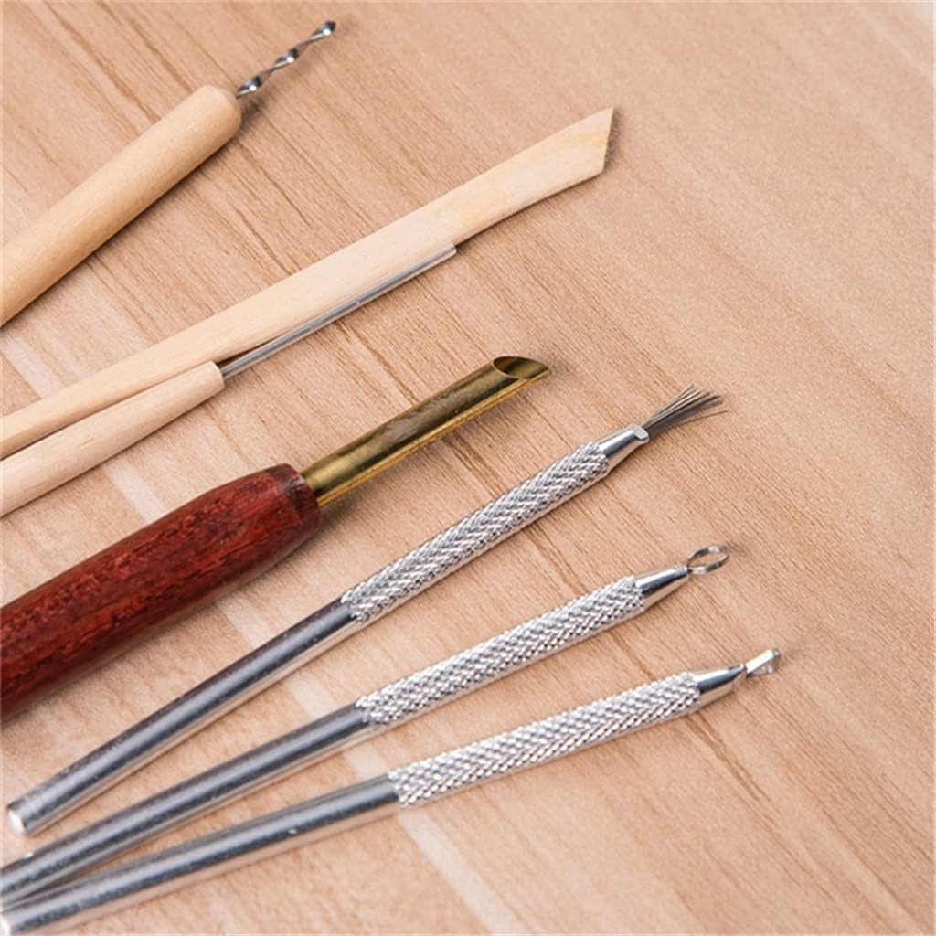 Pottery Tool Modeling Tool Polymer Clay Carving Sculpture Tool Kit Pottery Ceramic Craft DIY Sculpturing Engraving Shaping Trim Styling Tool