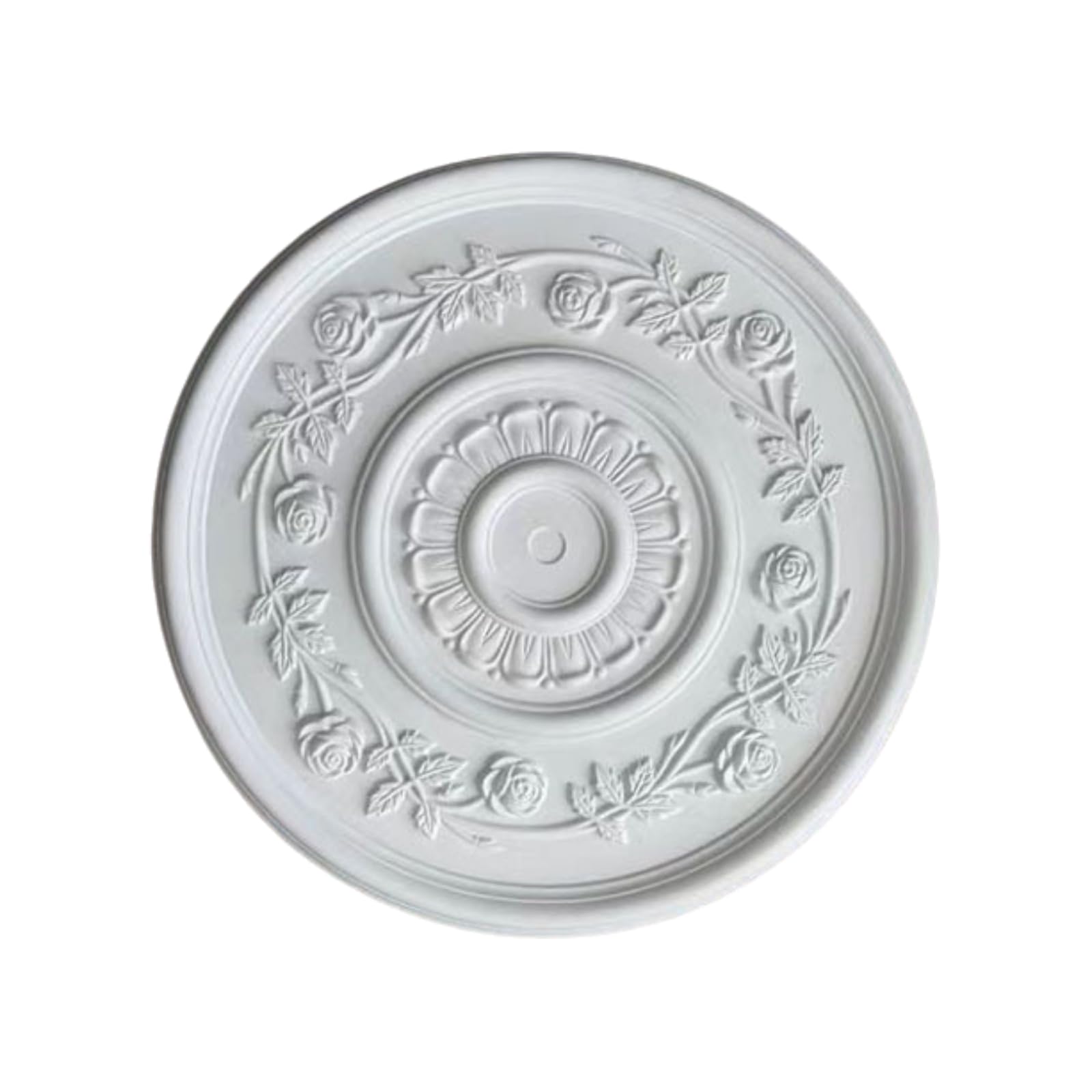 Round PU Ceiling Medallion Ceiling Fan Light Base Multiple Sizes 40-60 cm(Style-a,60cm)