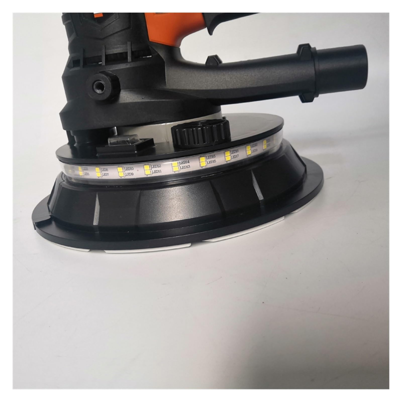 Lijadora de Pared, Lijadora de yeso eléctrica sin polvo for pared de 180mm, lijadora de yeso, máquina pulidora con luz LED