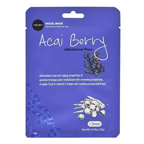 Miniatura 7 de Celavi Essence - Paquete variado de mascarillas faciales de hojas hidratantes, mascarillas coreanas para el cuidado de la piel, paquete mezclado de