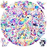 100 Pcs Cute Rainbow Animal Stickers Pack for Kids Girls Teens, Kawaii Waterproof Vinyl Decals,Cartoon Starry Animal Sticker for Water Bottle,Laptop,Luggage,Skateboard,Teaching Rewards,Party Favors