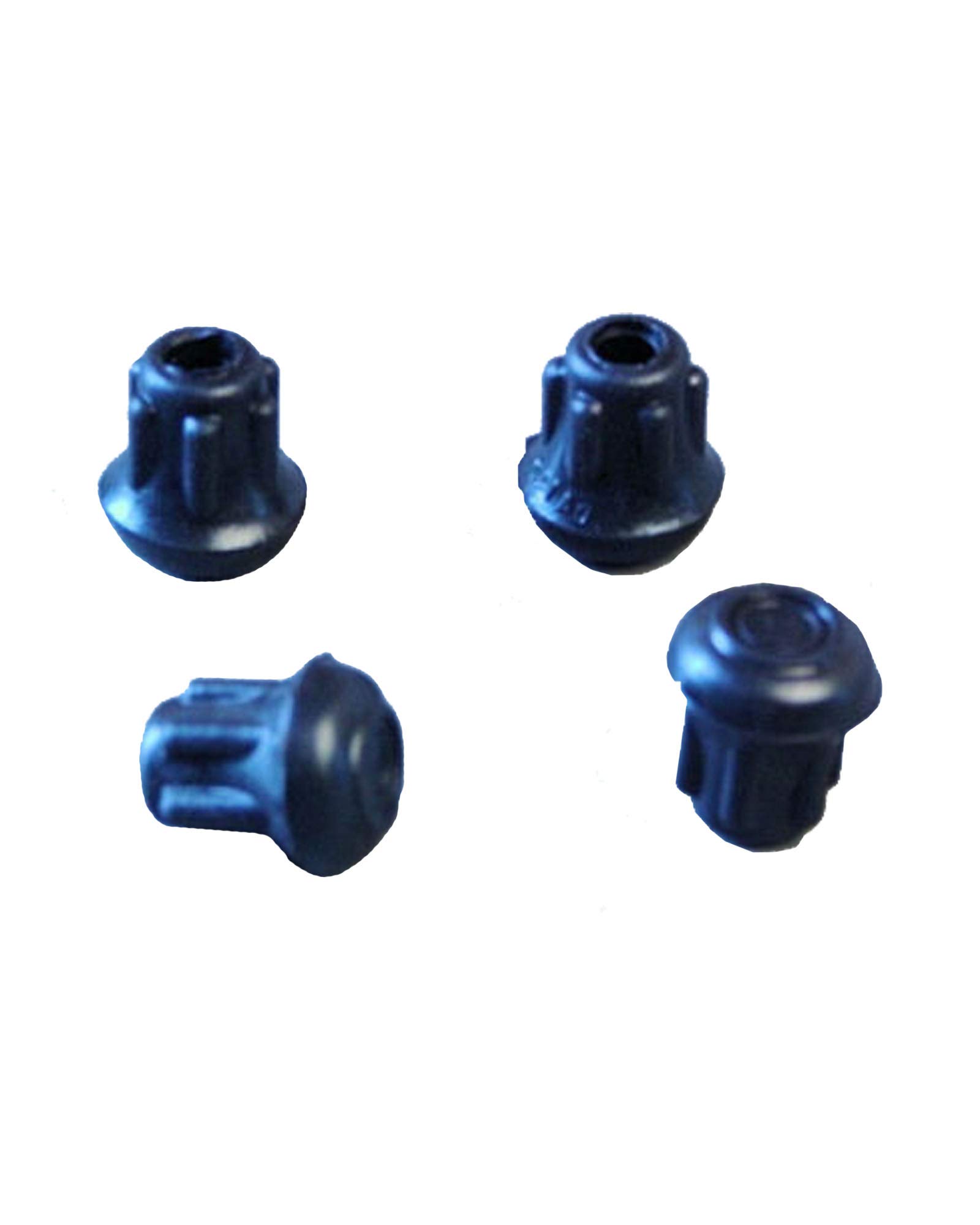 Black Rubber Leg Tips 1/2 Inch - Rubber Cane Tips 1/2 Inch - Rubber Crutch Tips 1/2 Inch - 4pcs Black Rubber Tips for Chair Legs, Rubber Tips for Canes, Rubber Tips for Crutches