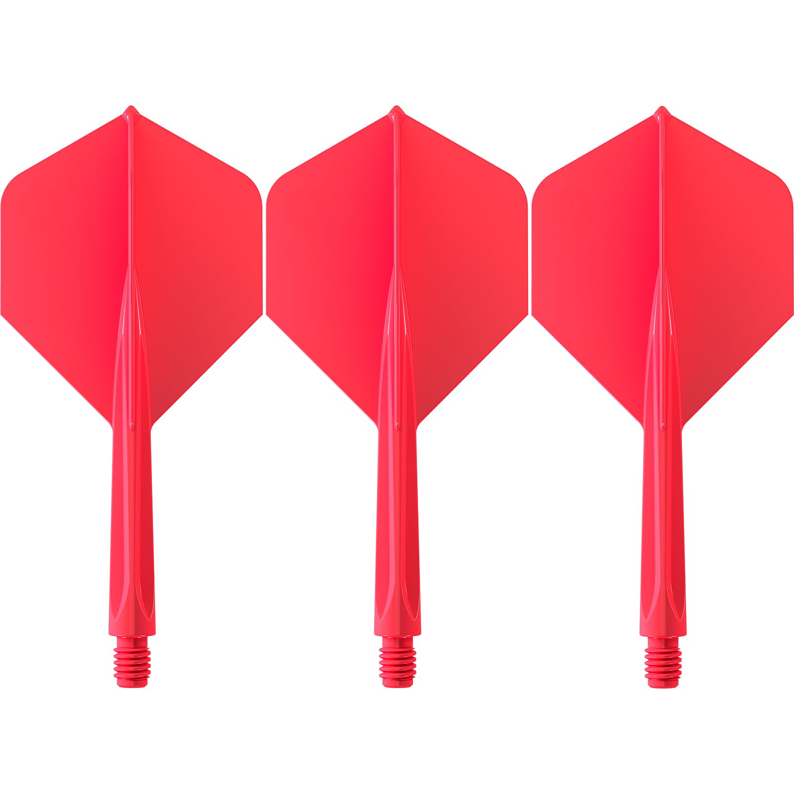 Unicorn Forge Integrated Dart Flights & Shafts - Medium Length One Piece System for Balanced Control, Stable Flight & Consistent Grouping - Durable No-Loosen Fit - Red