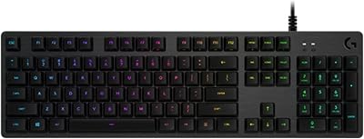 Logitech G G512 Tastiera Gaming Meccanica, RGB LIGHTSYNC, Tasti Retroilluminati, GX Brown Tactile Switch, Telaio in alluminio spazzolato, Tasti Personalizzabili, USB, QWERTY Layout Italiano – Nero