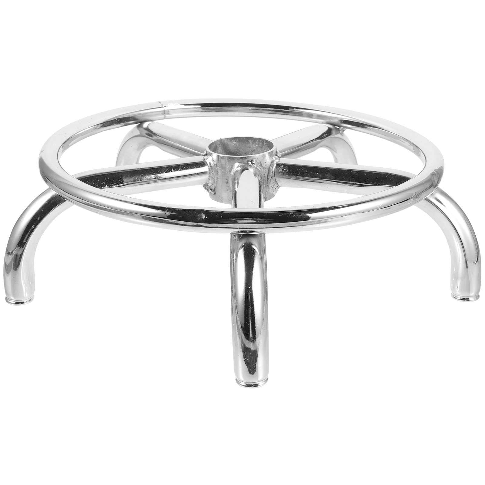 Base giratoria para silla de aluminio plata para reparar asientos atascados