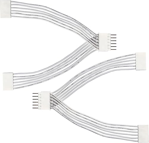 Miniatura 1 de Litcessory Divisor compatible con tiras de luz Nanoleaf Essentials (paquete de 2, blanco)