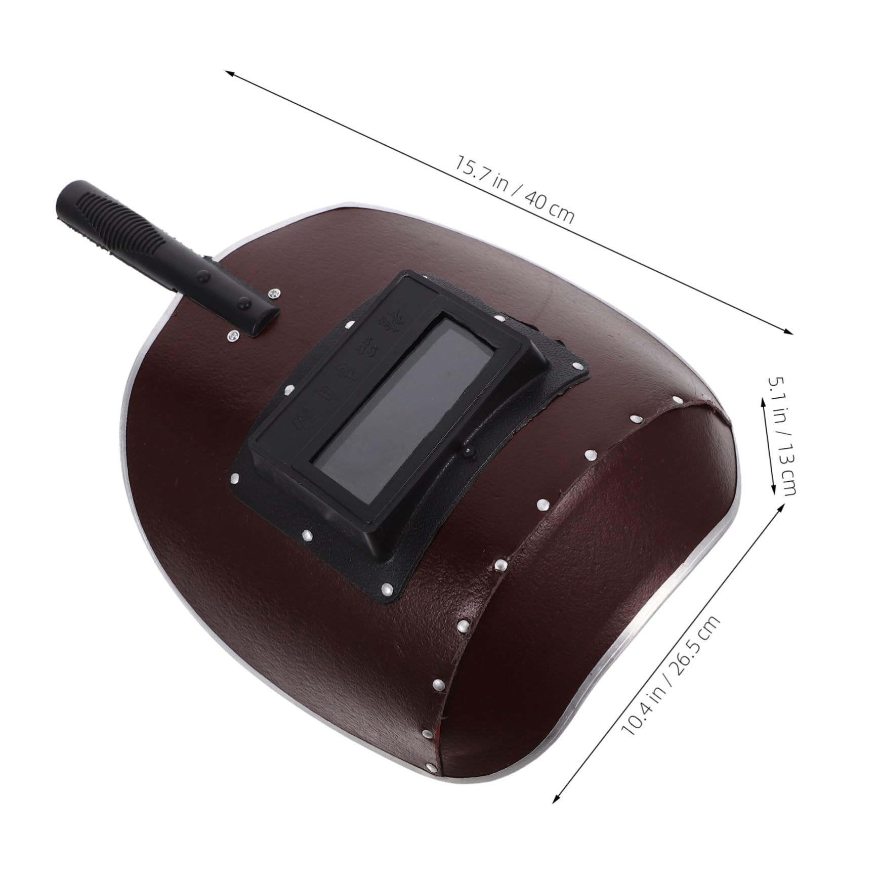 HOMSFOU Casco De Soldadura De Mano Pantalla Protectora Capucha De Soldar Para Uso Interiores y Exteriores Para Trabajos De Soldadura