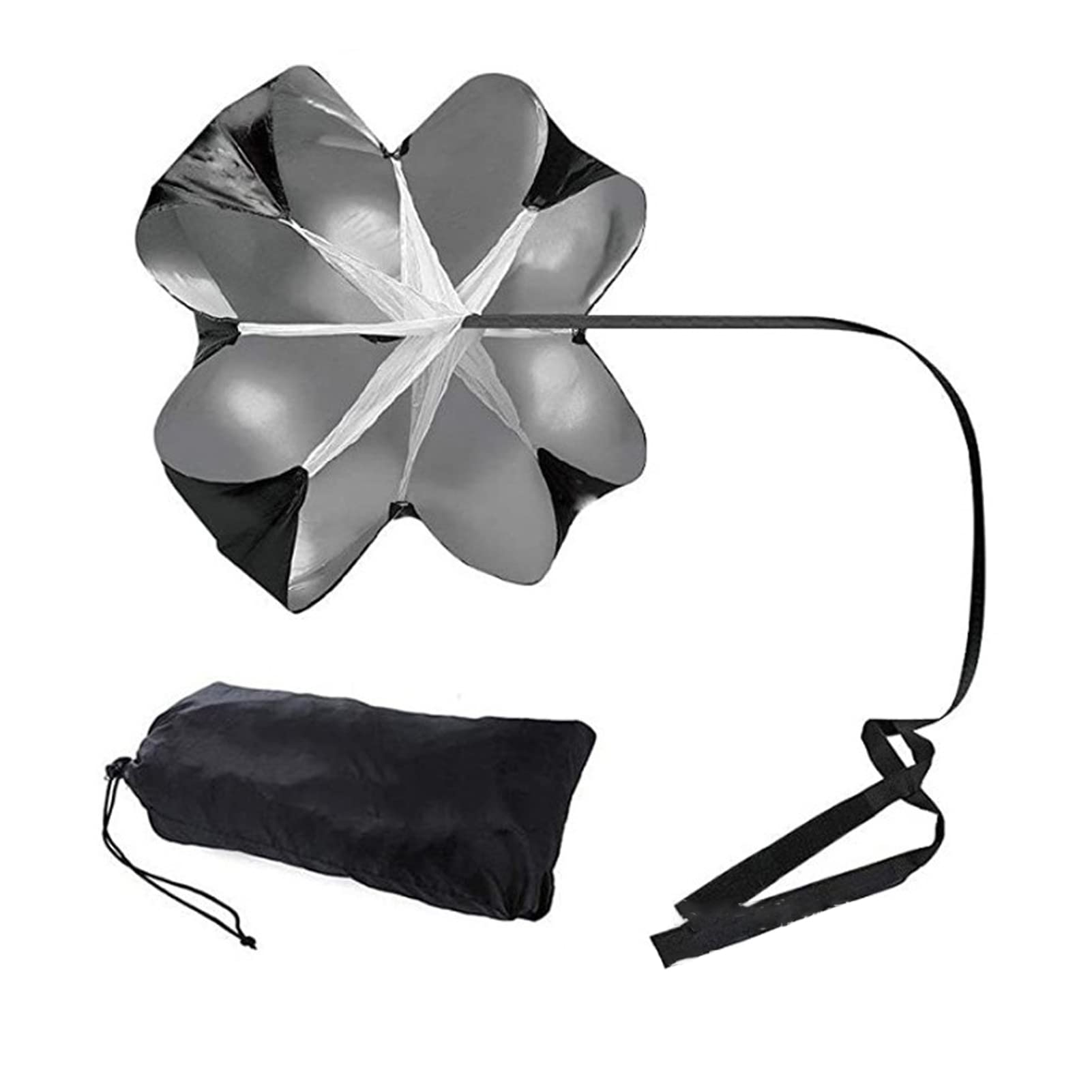 equlup Speed Resistant Parachute, Running Speed Chute Parachute with Adjustable Strap Speed Training ResistanceUmbrella for Acceleration Training