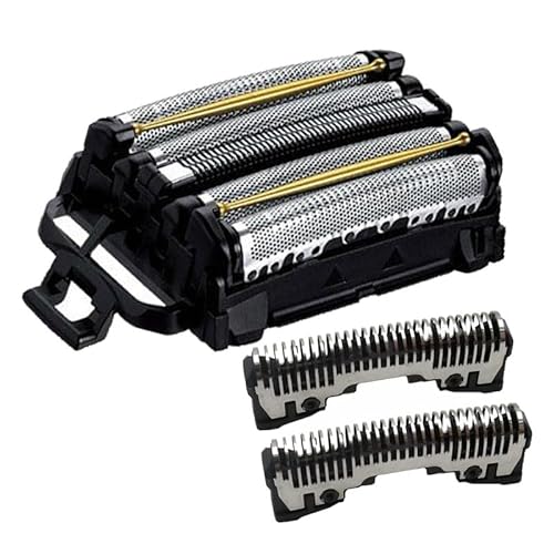 Spryaut 置換 ひげそり 網刃 + 内刃 for Panasonic (パナソニック) ES-CLV9A、CLV9B、CLV9C、CLV9CX、CLV9D、LV9D、CLV8B、CLV8C、CLV8D、CLV8E メンズシェーバー, 電動シェーバー