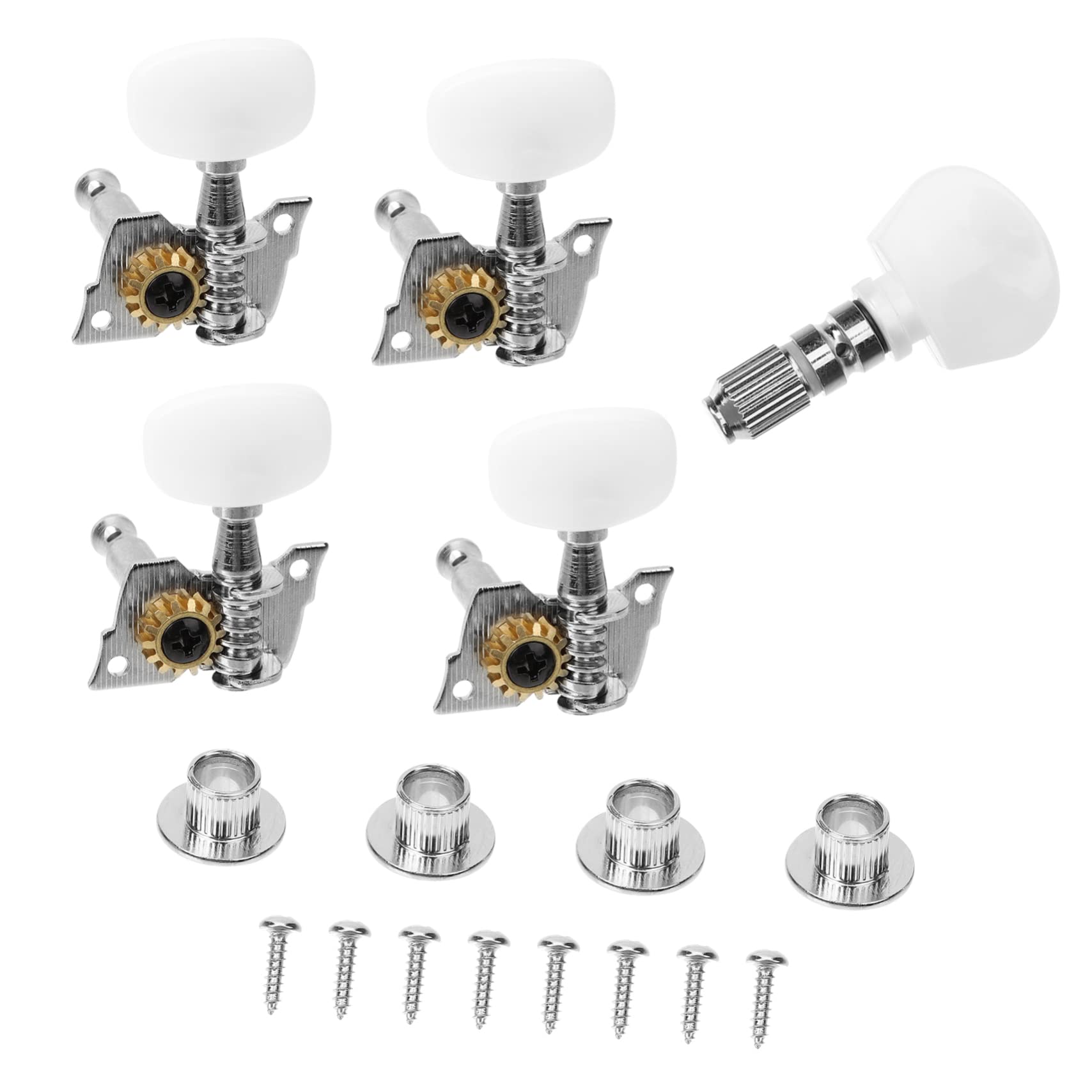 NULYLU Tuner Tuning Pin Heads Machine Heads Electric Guitar Banjo Tuning Pegs Banjo Machine String Key Tuner Accessories Parts Kit