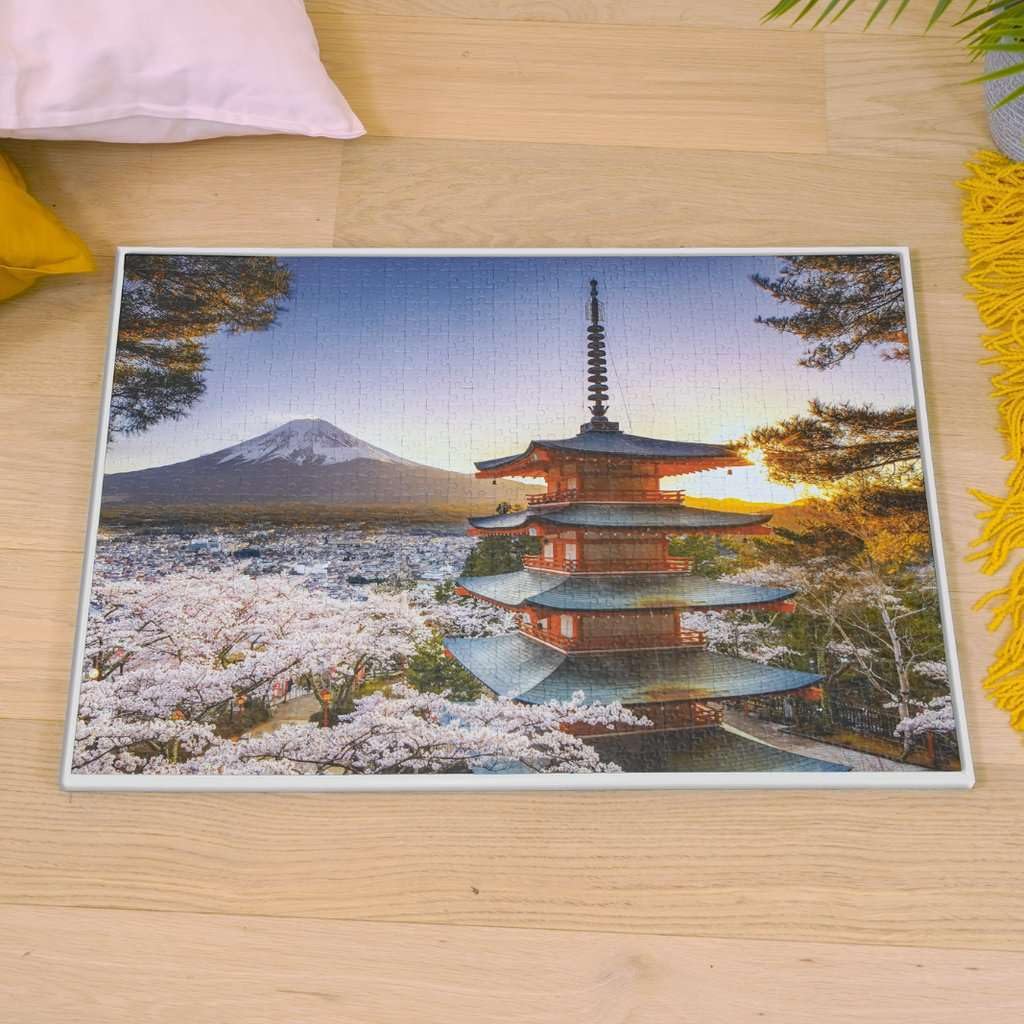 Cornice per puzzle Ravensburger, bianca, 17901, dimensioni 70,4 x 50,4 cm, adatta per puzzle da 1000 pezzi