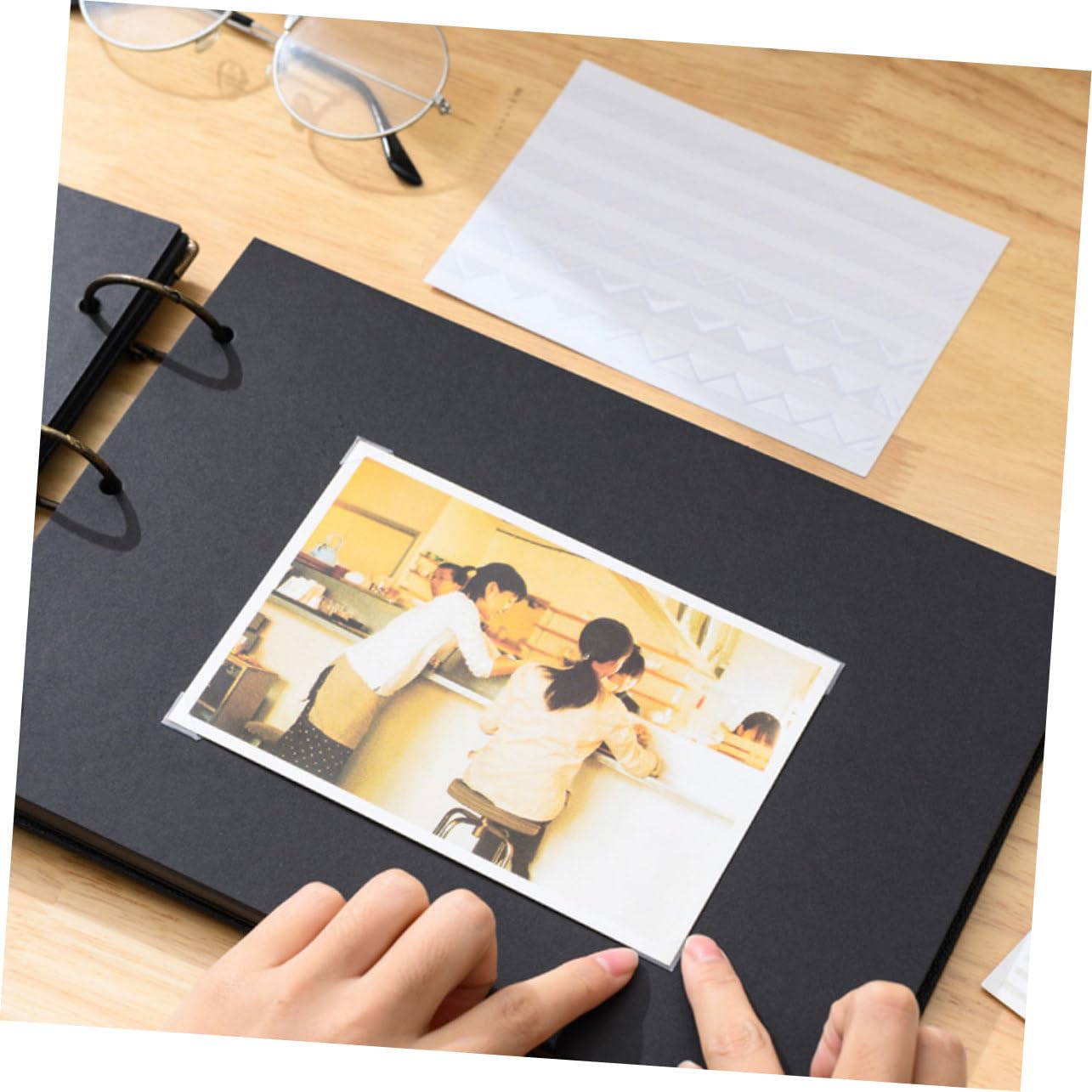 BELLIFFY Photo Album Corners Sheets of Self-Adhesive Photo Stickers for Easy Scrapbooking Craft Projects