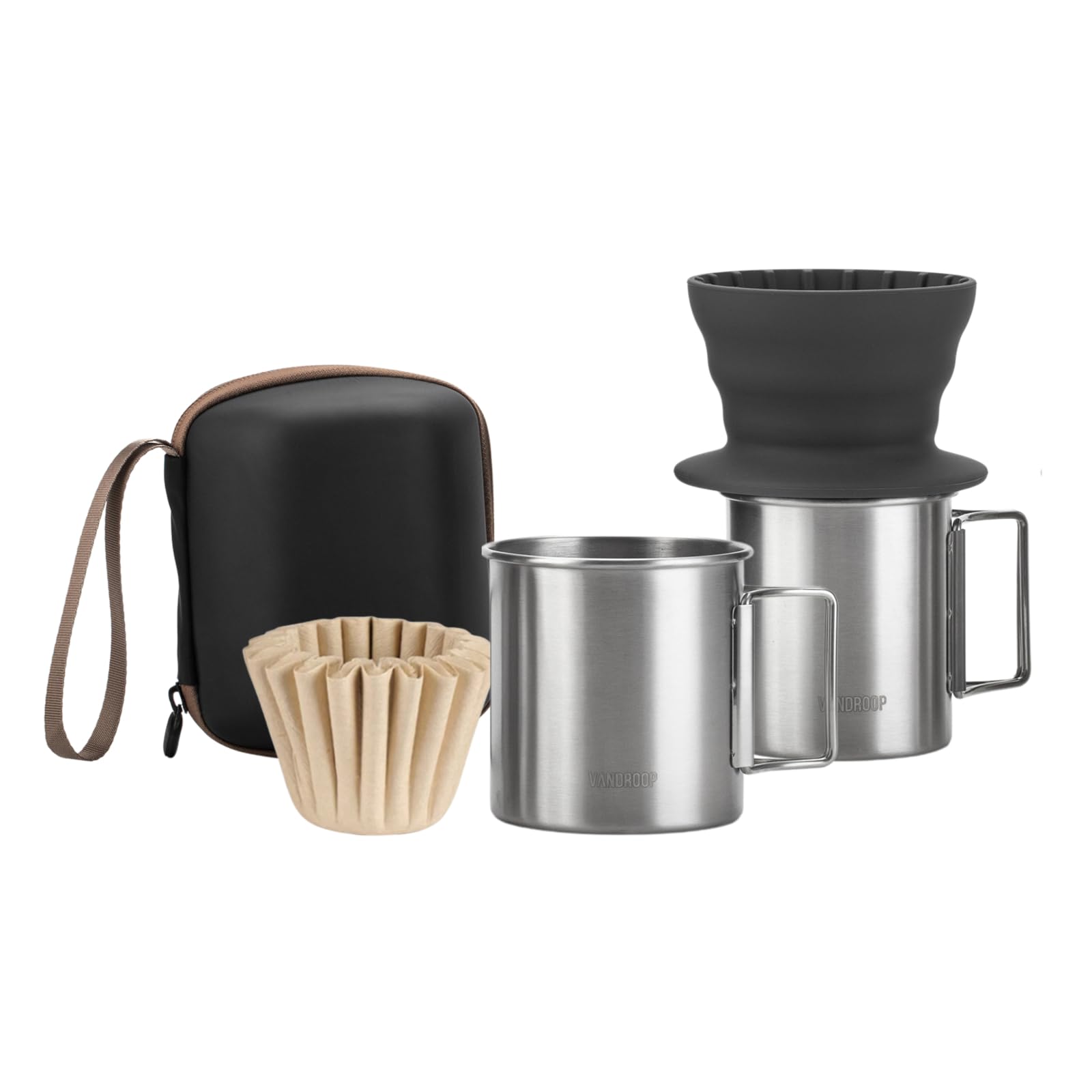 Amazon | Vandroop コーヒードリッパー ステンレスカップ セット