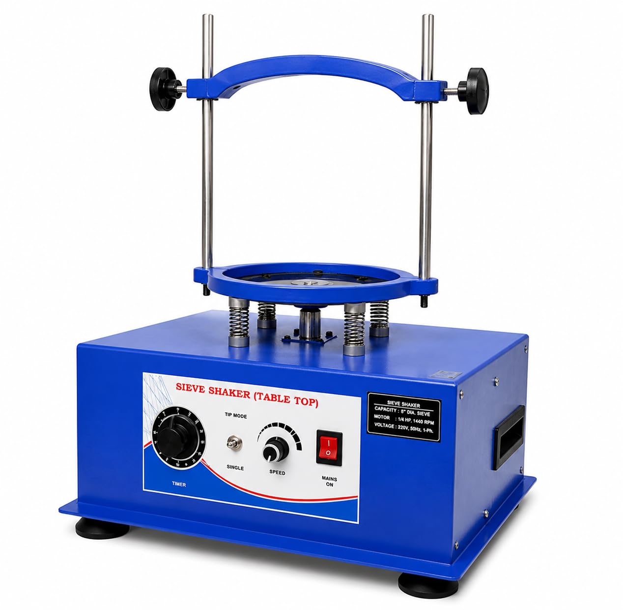 sieve shaker Table Top Sieve Shaker for Pharma Industries – Includes 6 Brass Sieves & 1 Collection Pan | Laboratory Testing Instrument-picture-21