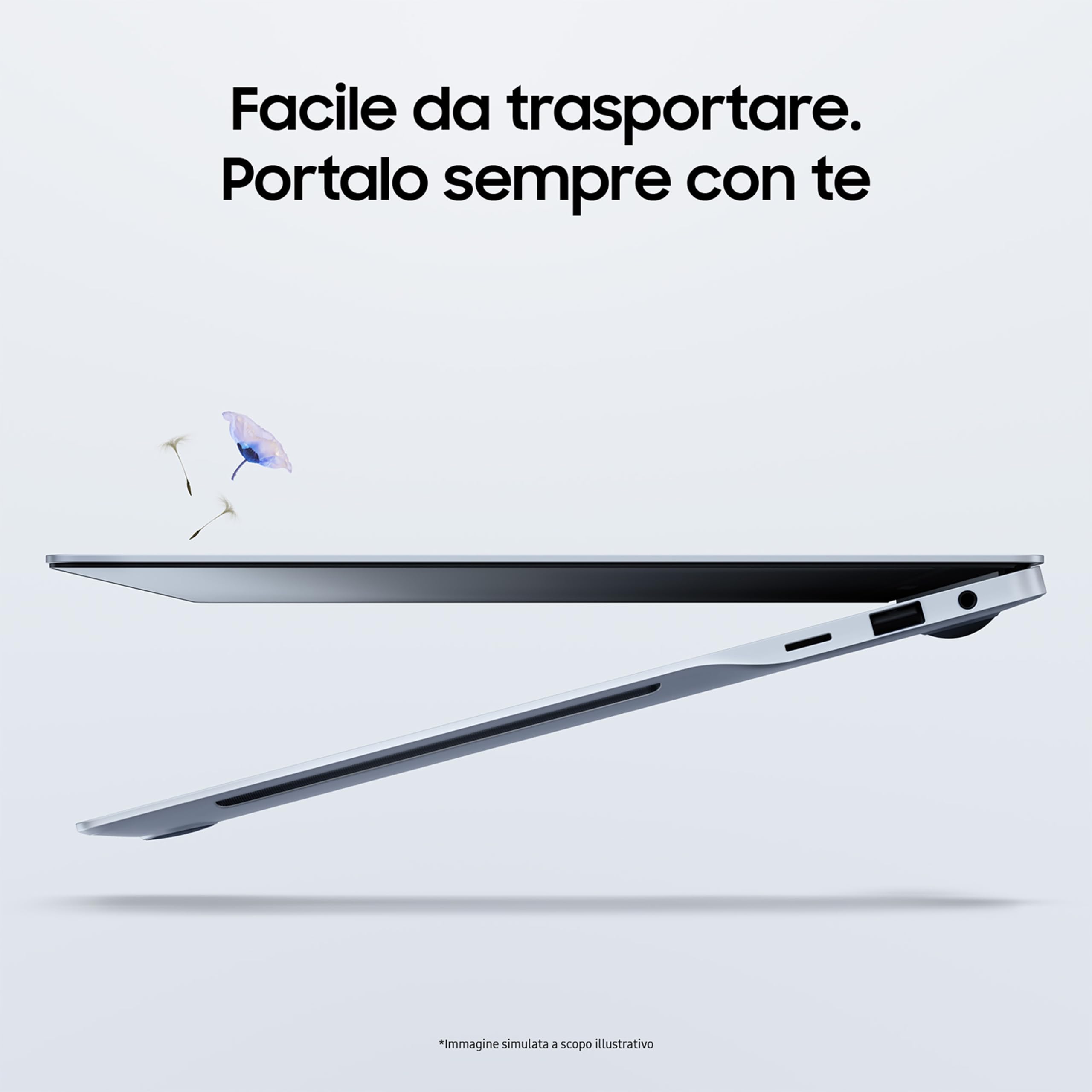 Samsung Laptop Galaxy Book4 Edge, Display da 14", Windows 11, Snapdragon Elite X, 16GB RAM, 512GB SSD, Sapphire Blue [Versione italiana]