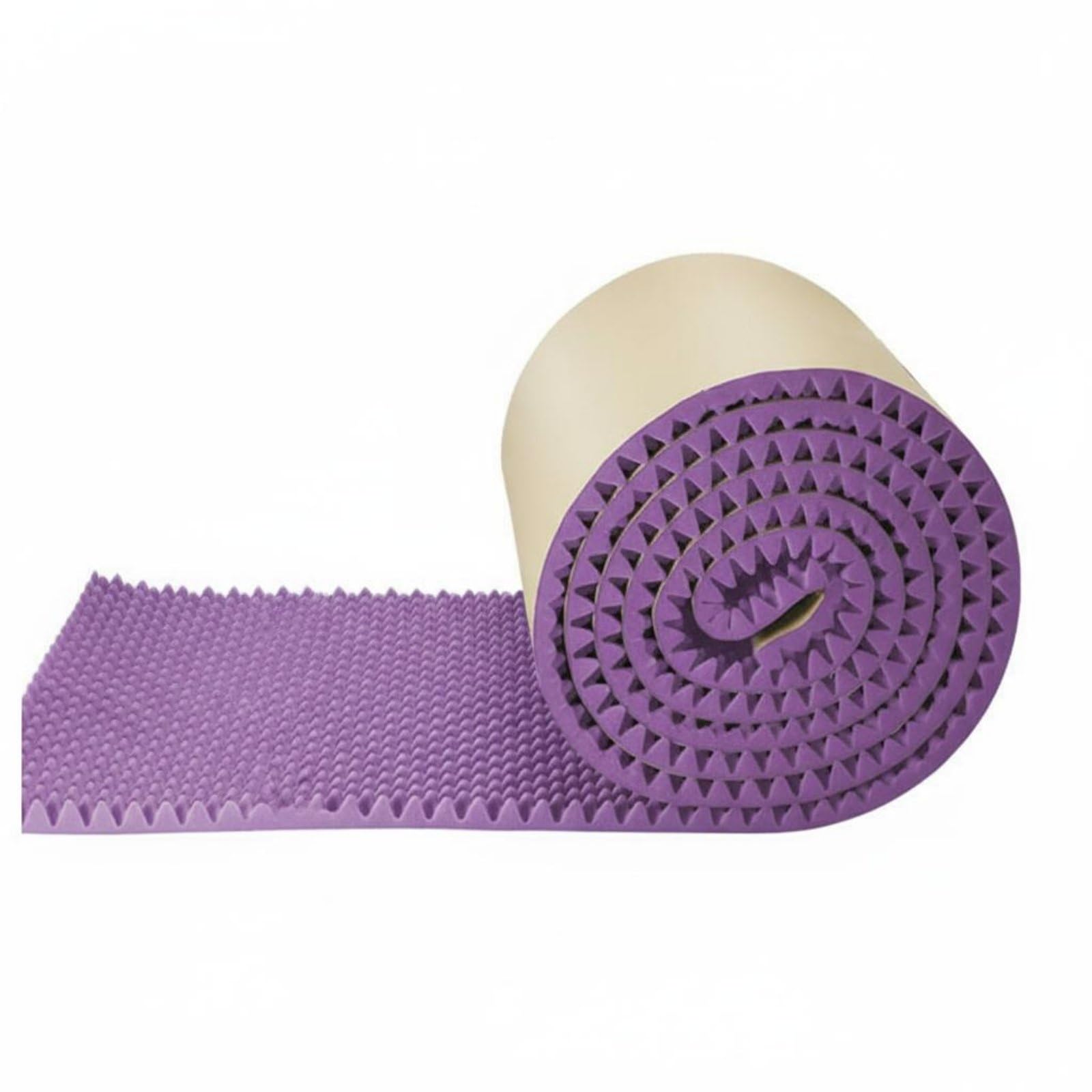 Baoblaze Pannello Fonoassorbente in Schiuma Acustica Ondulata Pannello Isolante Lastra Antirumore Mattonella Materiale Poliuretano per Batteria Vocale , Viola , 50mm