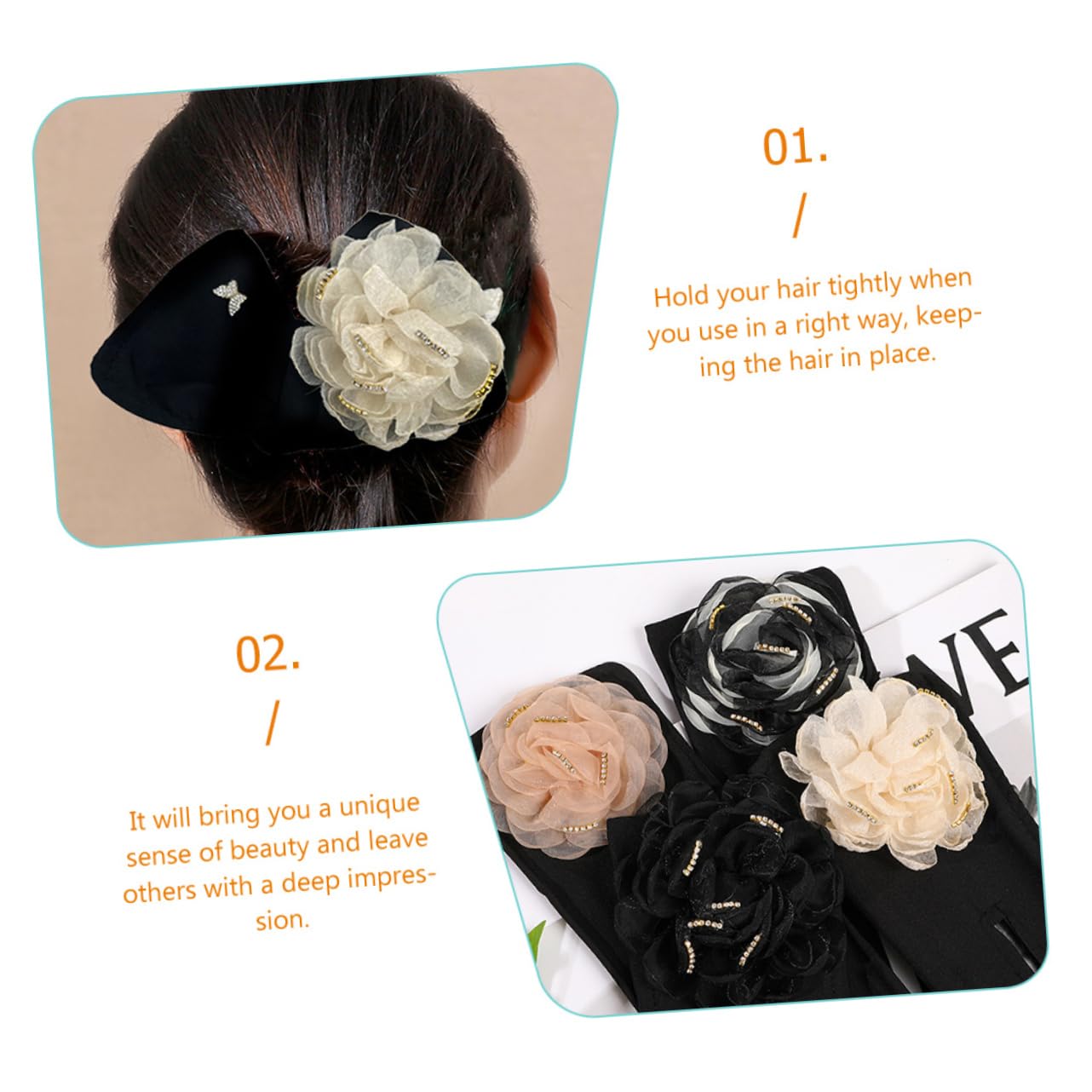FOMIYES 12piezas Herramienta Para Hacer Moños De Flores Moldeador De Cabello Para Mujeres y Niñas Accesorio Decorativo Para Peinados y Deportes