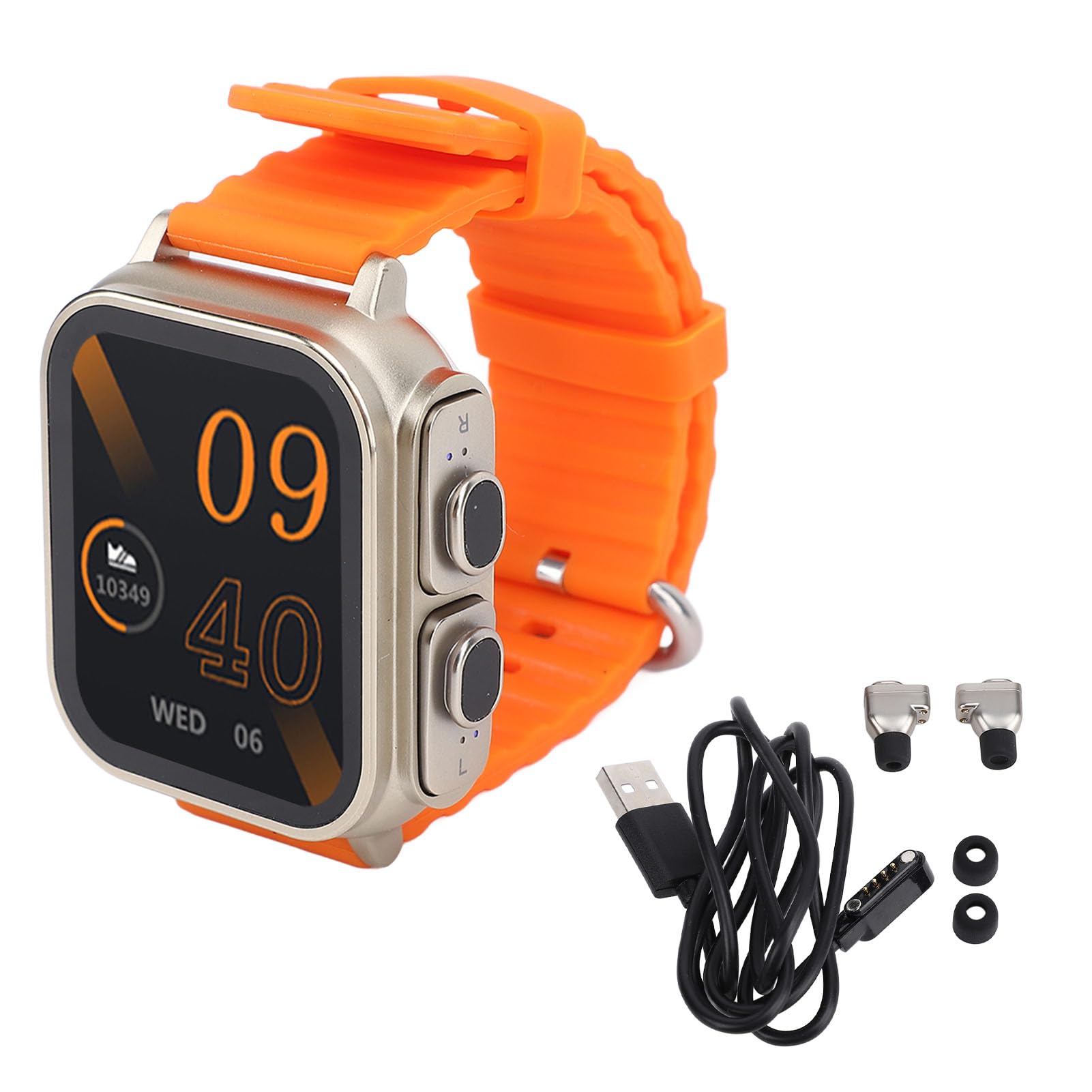 Ejoyous Montre Intelligente avec Écouteurs, Écran Tactile 1,91 Pouces