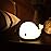 OURRY Cute Whale Night Light for Kids,Kawaii Baby Night Light with 7 LED Colors Changing,Tap Control Nursery Squishy Night Lamp,USB Rechargeable,Birthday Gifts for Baby,Girls,Boys,Toddler,Children