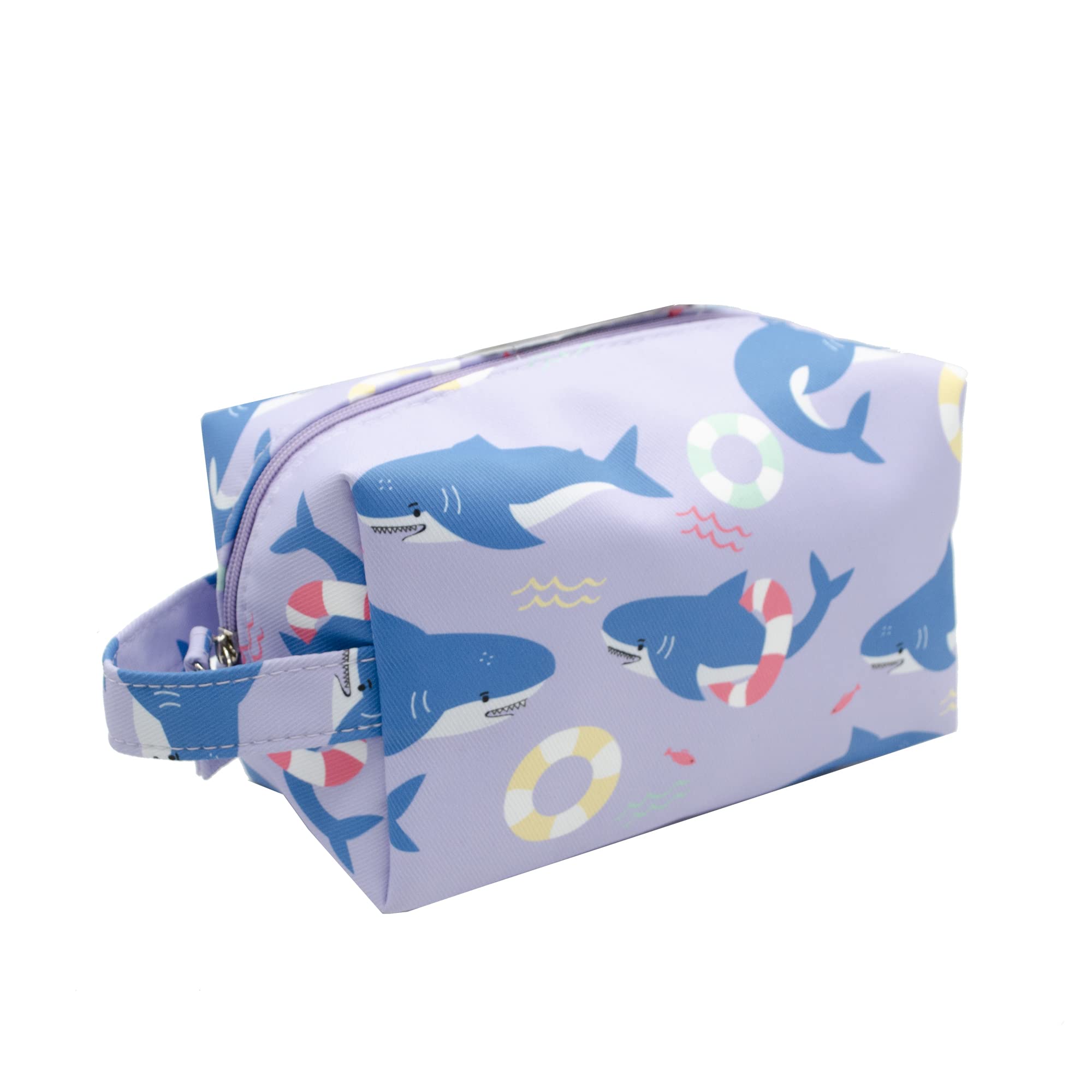 PONETTE - Neceser Infantil en Tejido Violeta con Estampado de Princesas, Unicornios, Arcoíris, Estrellas y Flores, Niño, Niña, Viaje, Estuche, Bolsa, Piscina, Colegio, Campamento, Marca Española — view 9