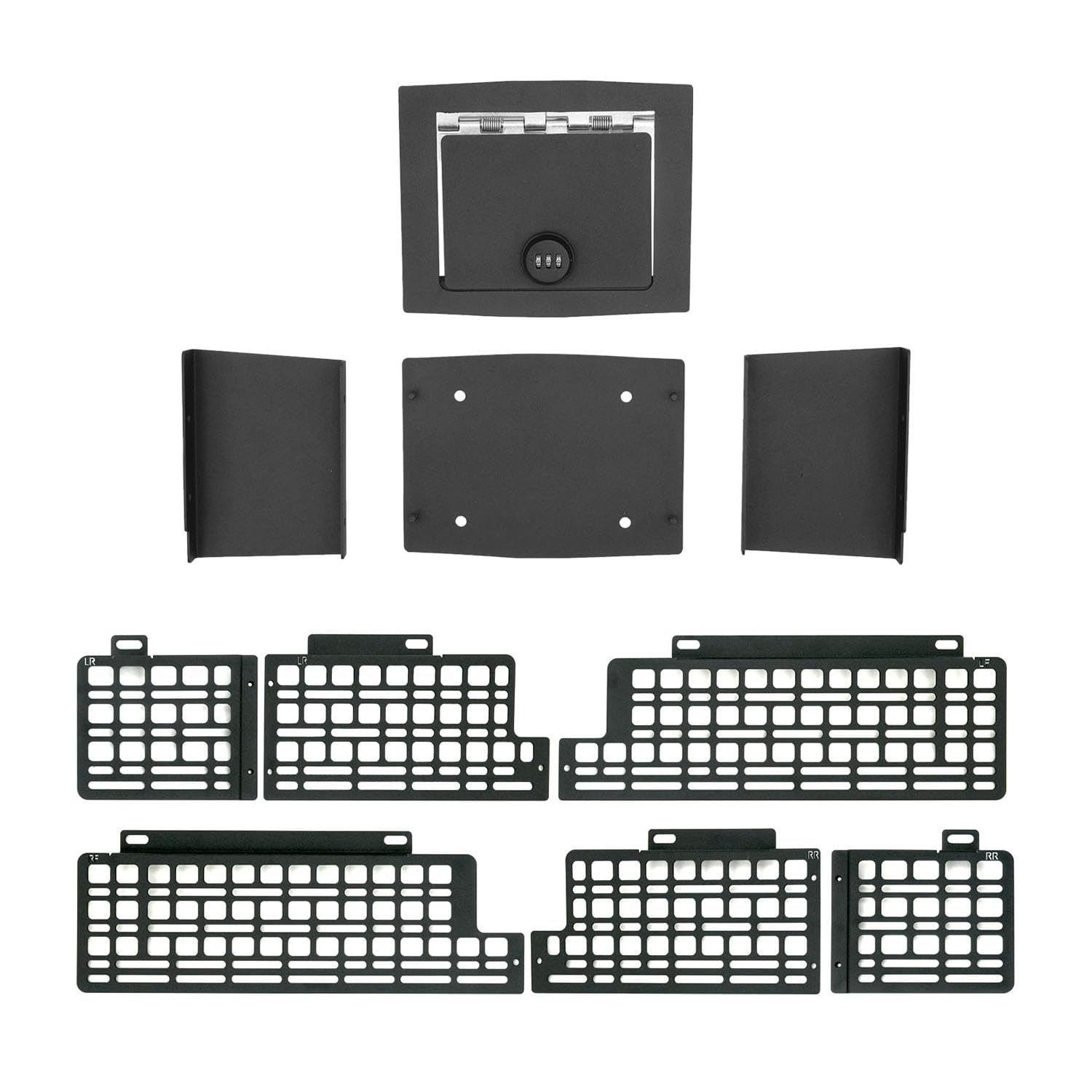 SZYANG Side Bed Panel Compatible with 2024 2025 2026 Toyota Tacoma Truck 5FT Side Molle Panel System Center Console Safe Organizer Replacement for 2024 2025 2026 Toyota Tacoma Accessories